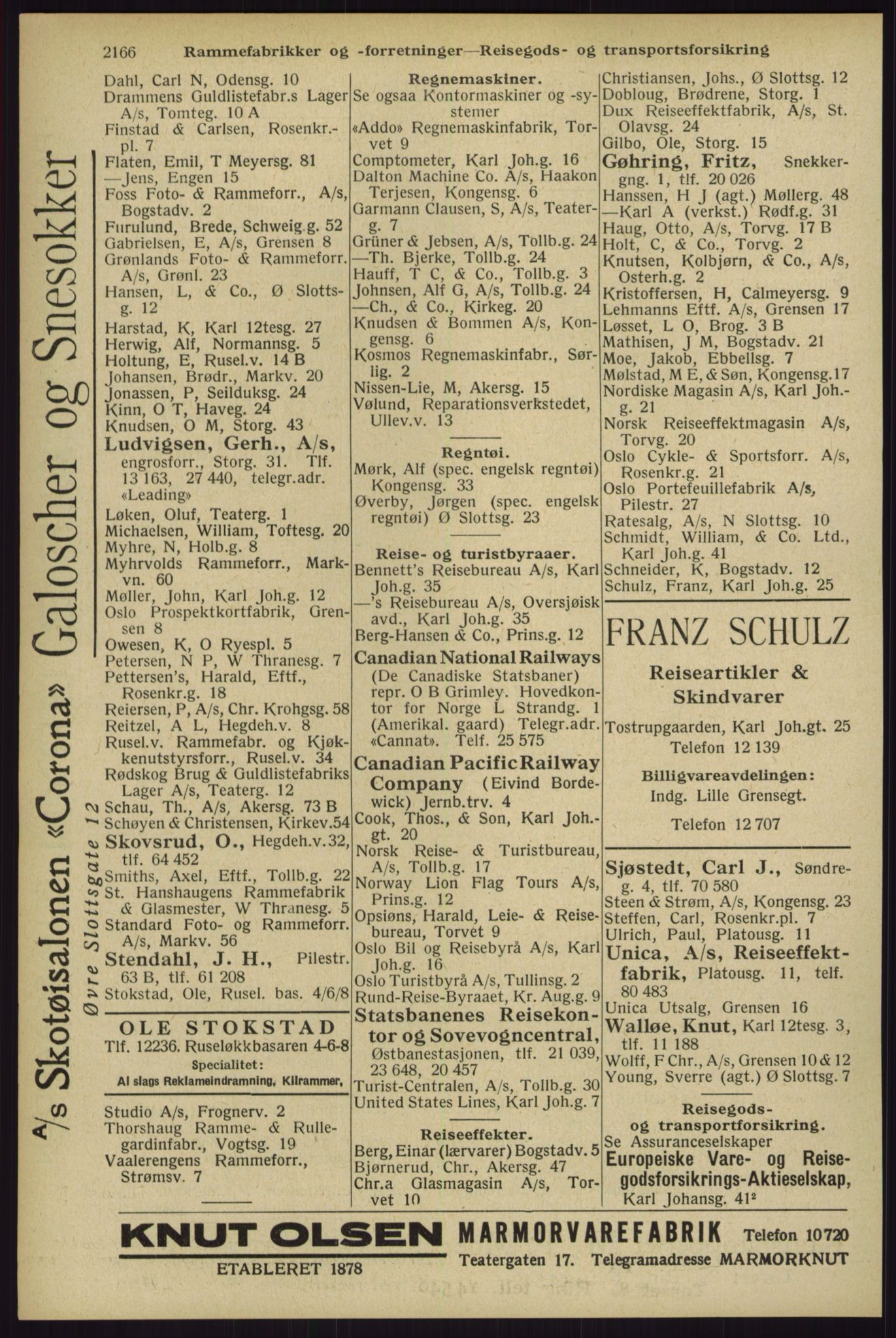 Kristiania/Oslo adressebok, PUBL/-, 1929, p. 2166