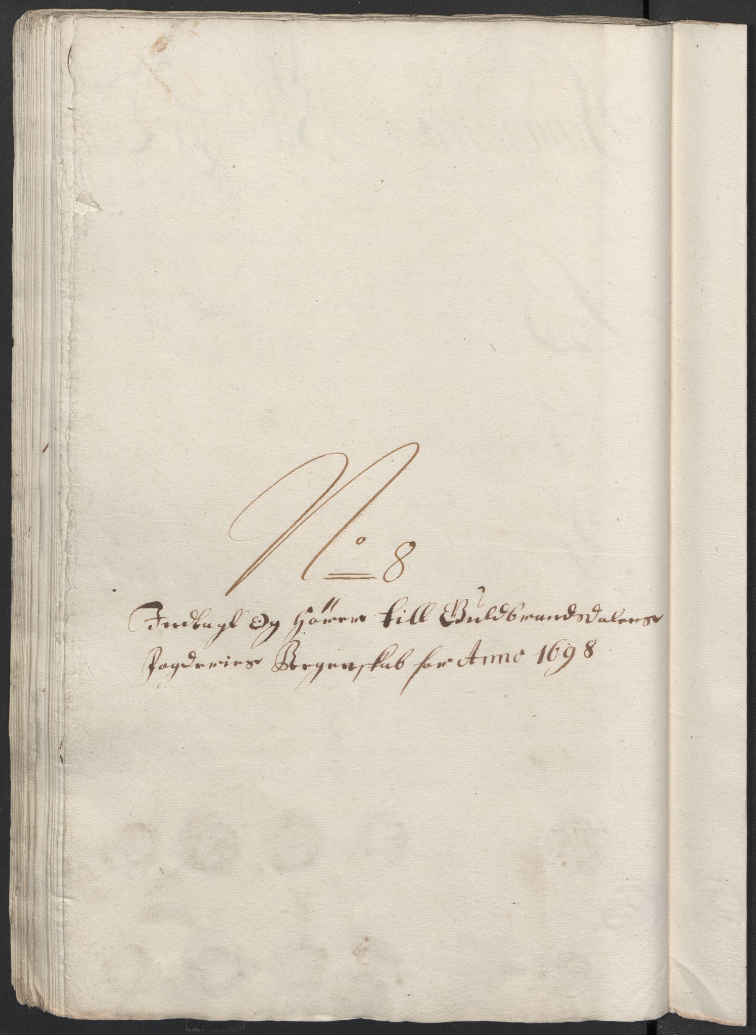 Rentekammeret inntil 1814, Reviderte regnskaper, Fogderegnskap, RA/EA-4092/R17/L1171: Fogderegnskap Gudbrandsdal, 1698, p. 118