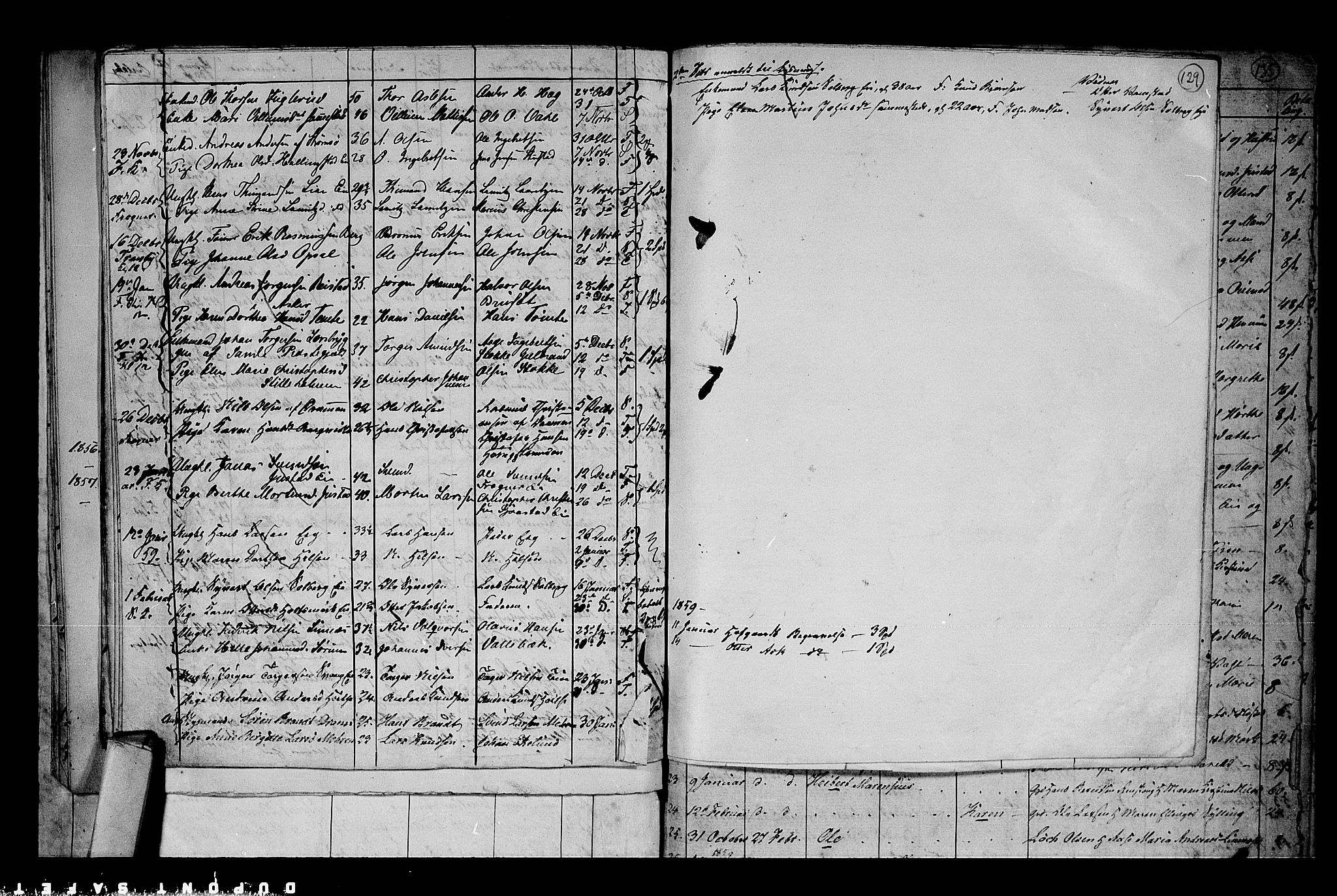 Lier kirkebøker, AV/SAKO-A-230/G/Ga/L0002: Parish register (copy) no. I 2, 1841-1862, p. 129