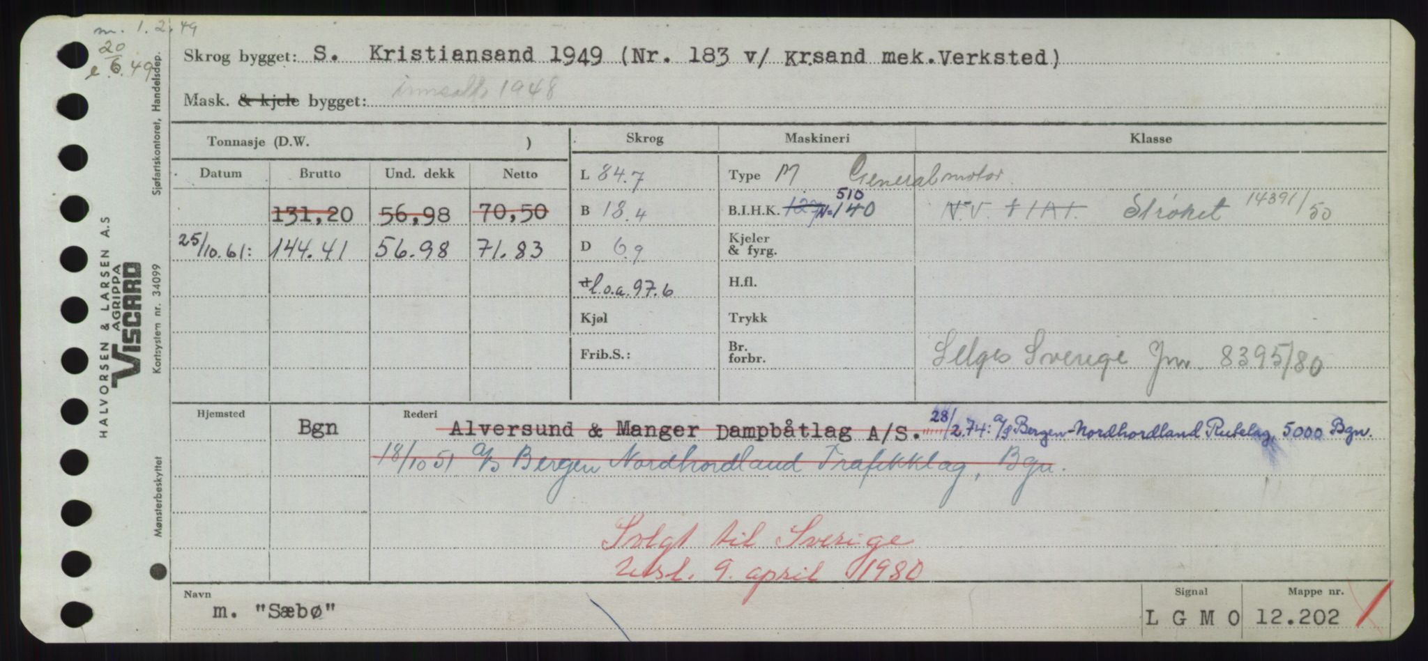 Sjøfartsdirektoratet med forløpere, Skipsmålingen, RA/S-1627/H/Hd/L0037: Fartøy, Su-Så, p. 495