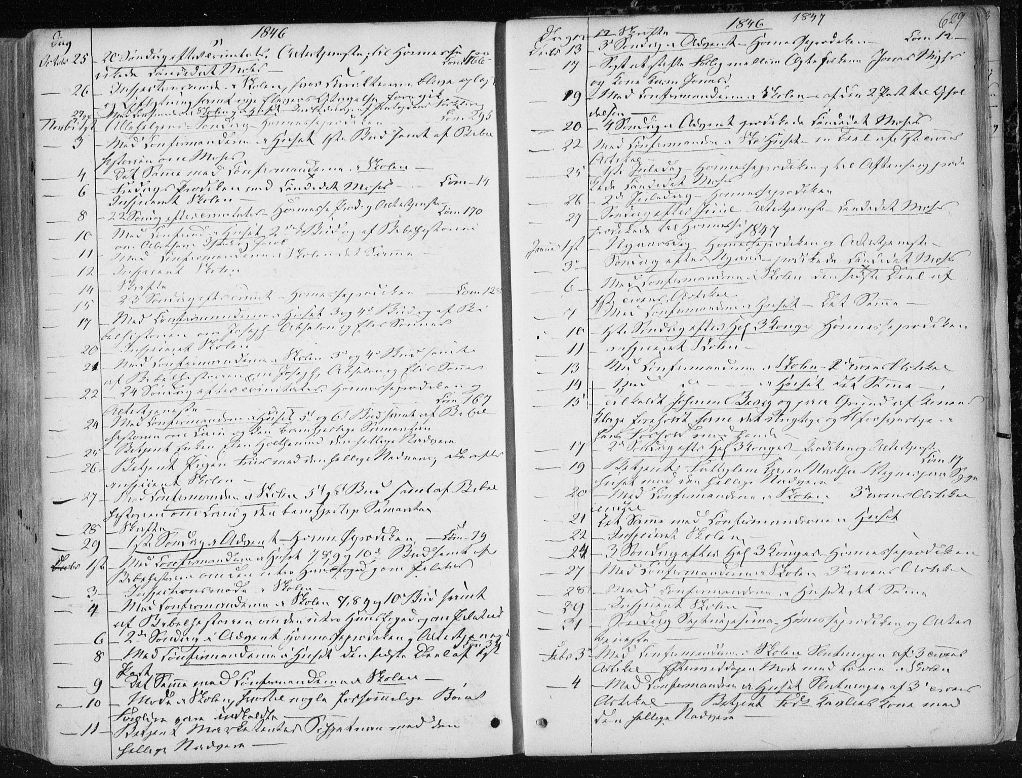 Ministerialprotokoller, klokkerbøker og fødselsregistre - Sør-Trøndelag, SAT/A-1456/601/L0049: Parish register (official) no. 601A17, 1839-1847, p. 629
