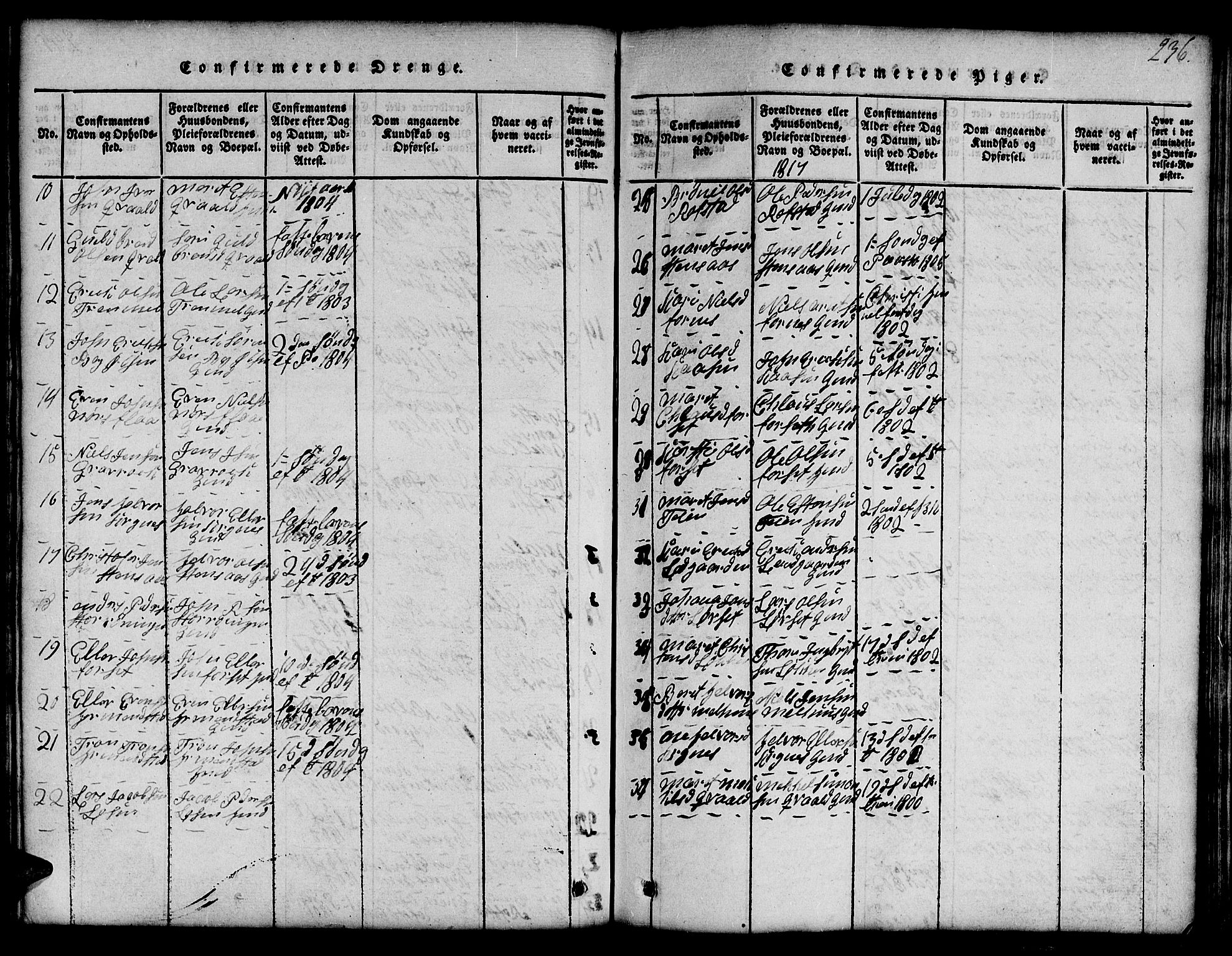 Ministerialprotokoller, klokkerbøker og fødselsregistre - Sør-Trøndelag, SAT/A-1456/691/L1092: Parish register (copy) no. 691C03, 1816-1852, p. 236