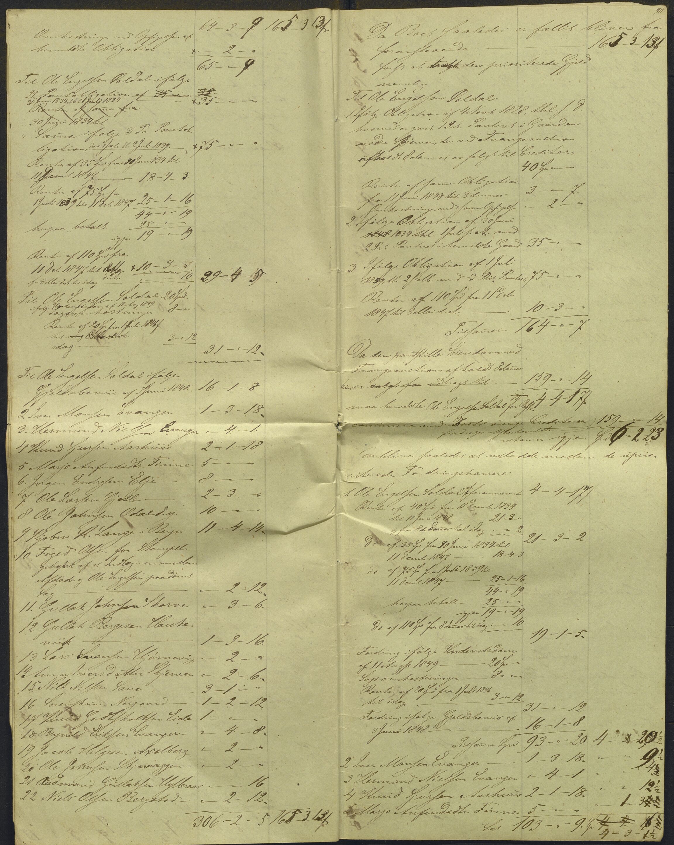 Nordhordland sorenskrivar, AV/SAB-A-2901/1/H/Hd/Hdb/L0001: Konsept til utlodningar, 1850-1852, p. 105