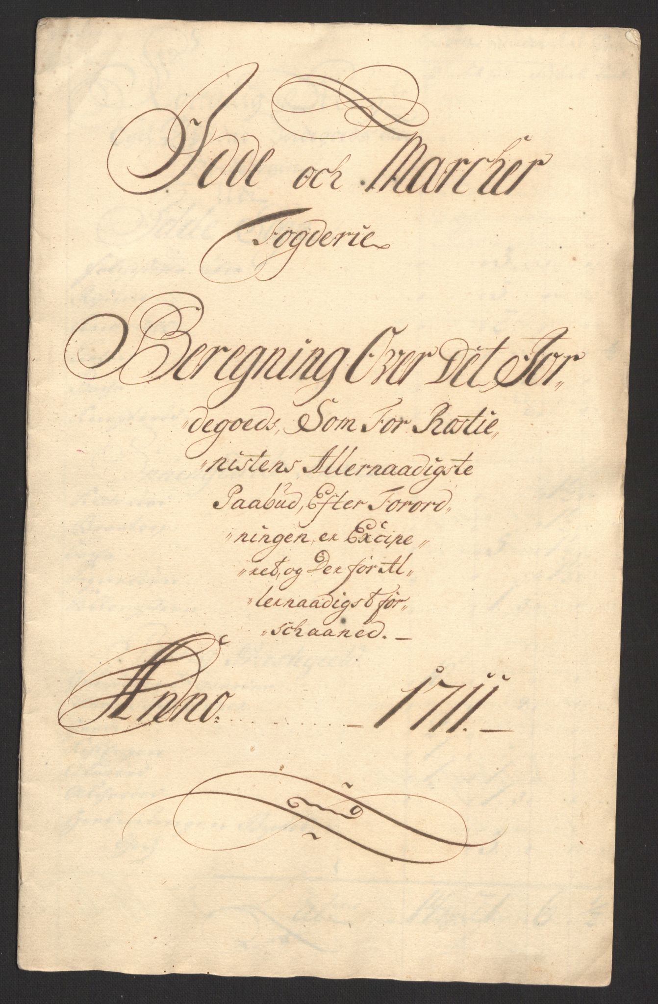 Rentekammeret inntil 1814, Reviderte regnskaper, Fogderegnskap, RA/EA-4092/R01/L0020: Fogderegnskap Idd og Marker, 1711, p. 144