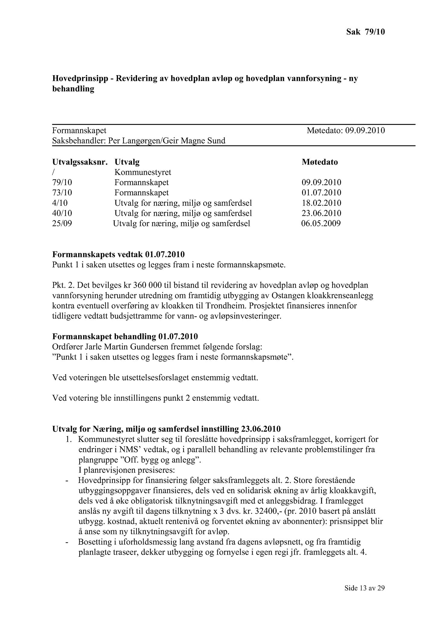 Klæbu Kommune, TRKO/KK/02-FS/L003: Formannsskapet - Møtedokumenter, 2010, p. 1640