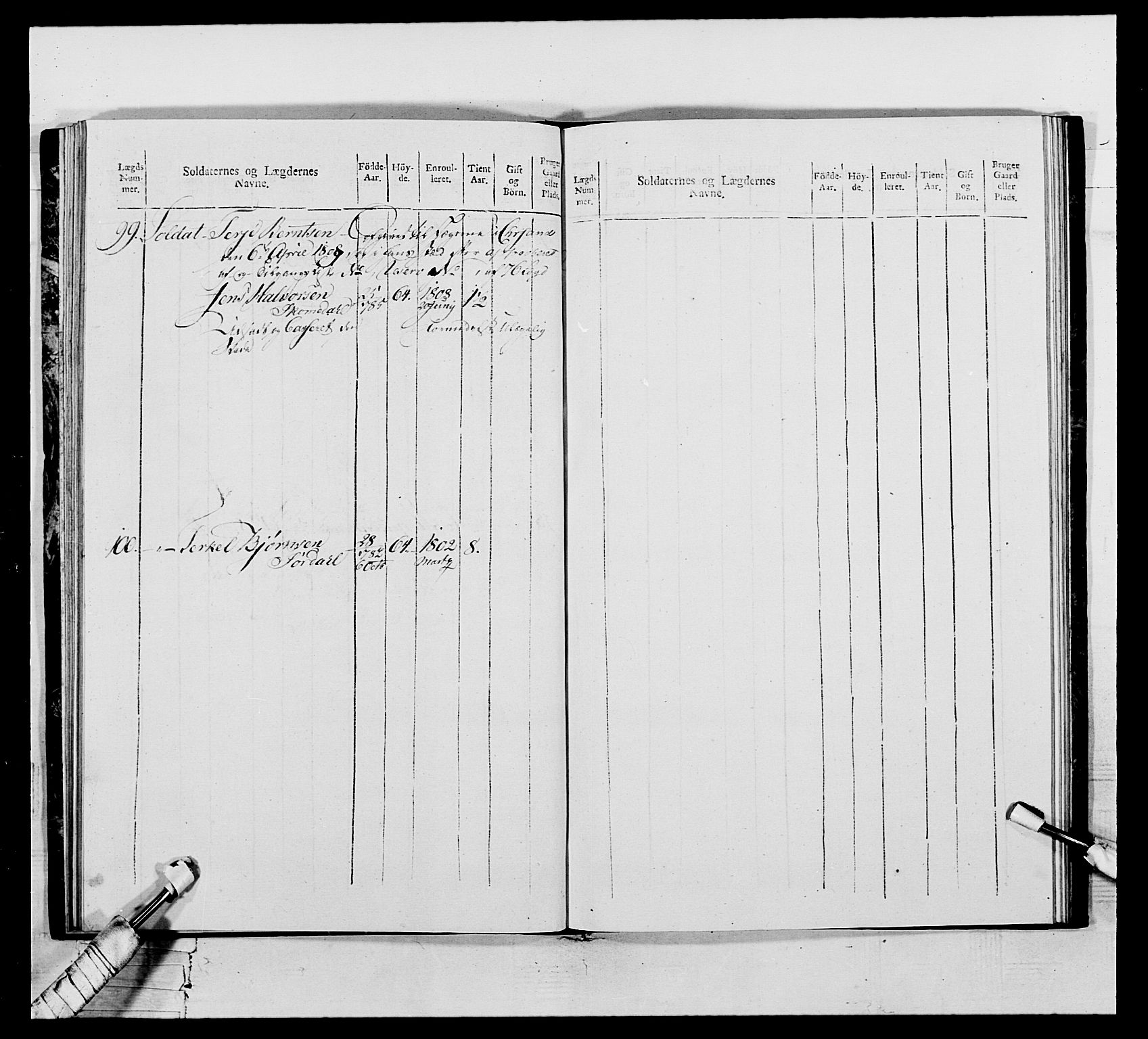 Generalitets- og kommissariatskollegiet, Det kongelige norske kommissariatskollegium, RA/EA-5420/E/Eh/L0111: Vesterlenske nasjonale infanteriregiment, 1810, p. 175