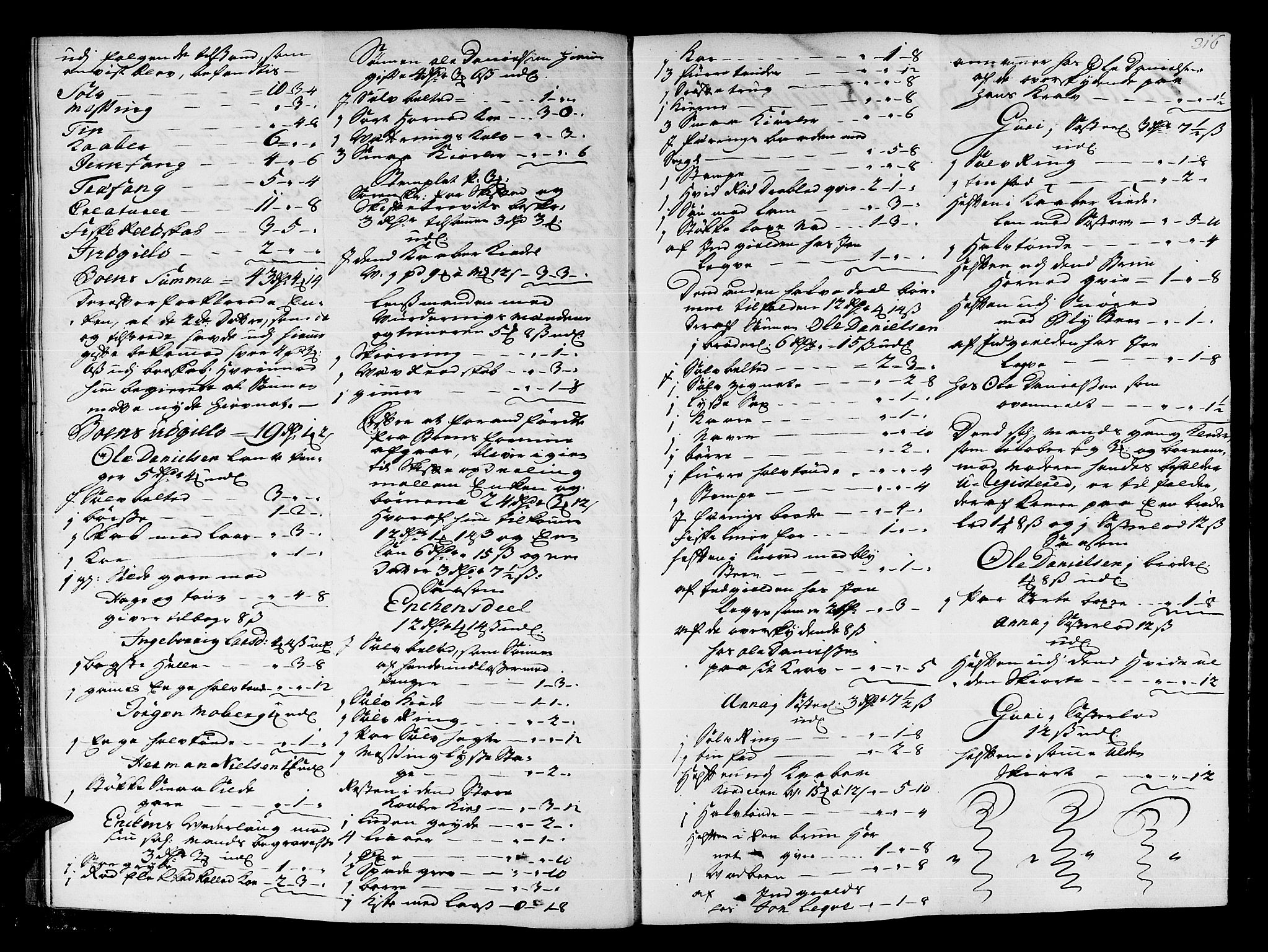 Hardanger og Voss sorenskriveri, AV/SAB-A-2501/4/4A/4Ac/L0004b: Skifterettsprotokoll for sorenskriveriet, 1723-1727, p. 315b-316a