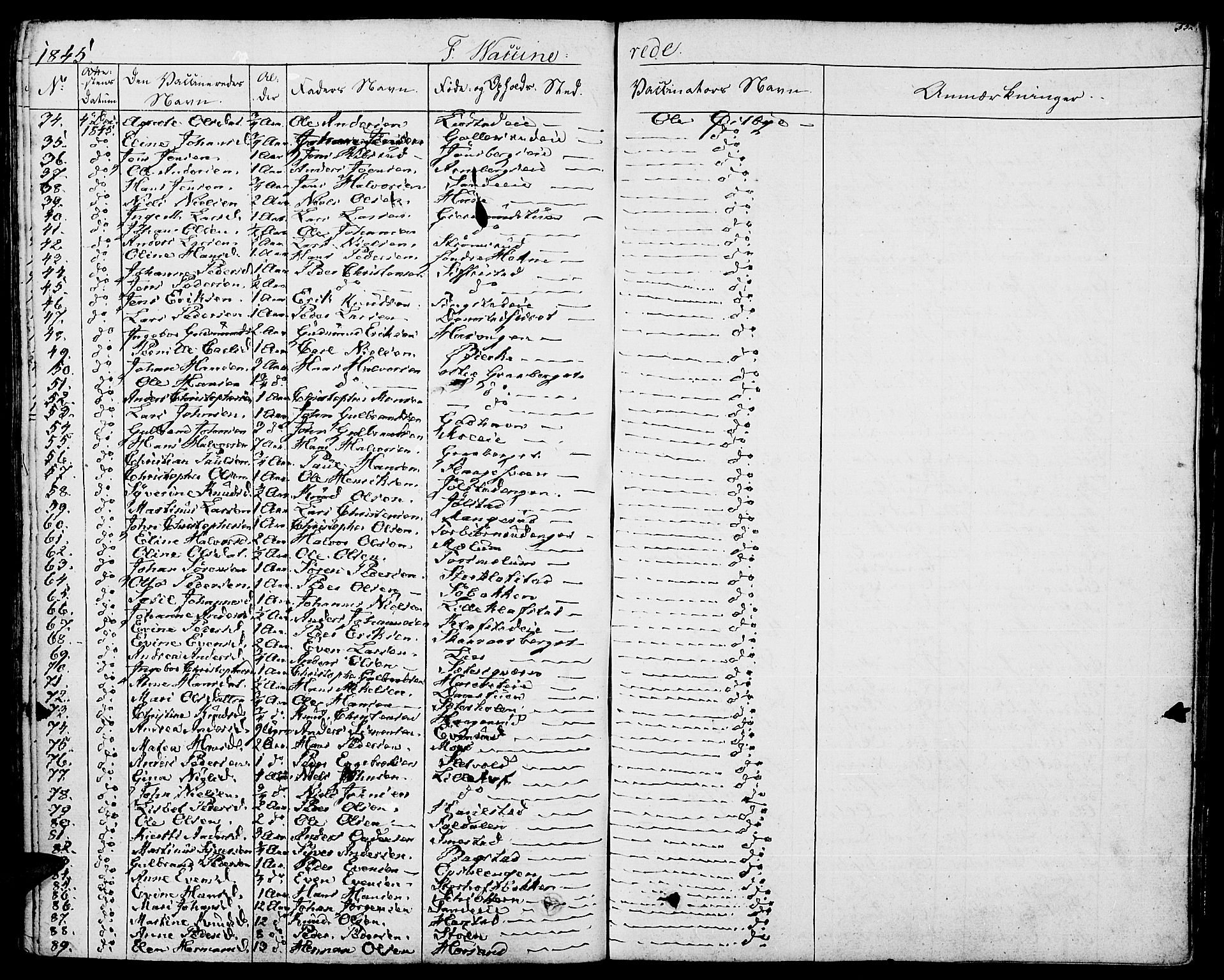Romedal prestekontor, SAH/PREST-004/K/L0003: Parish register (official) no. 3, 1829-1846, p. 352