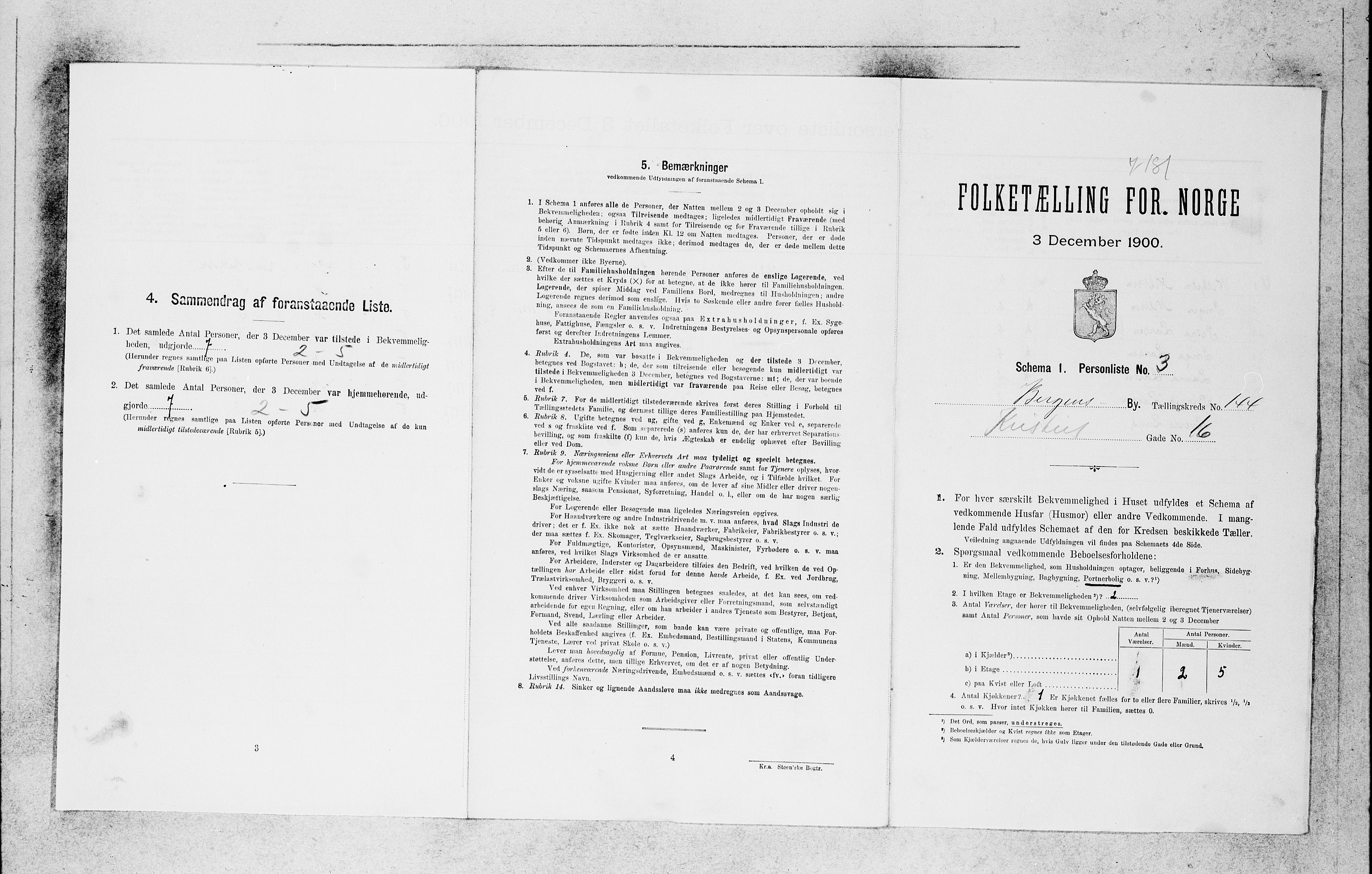 SAB, 1900 census for Bergen, 1900, p. 29750