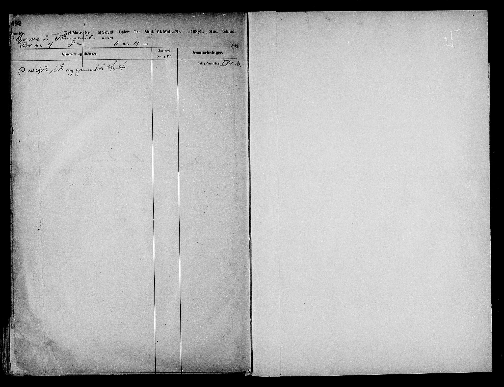 Vestre Nedenes/Sand sorenskriveri, SAK/1221-0010/G/Ga/L0018: Mortgage register no. 13b, 1872-1956, p. 482