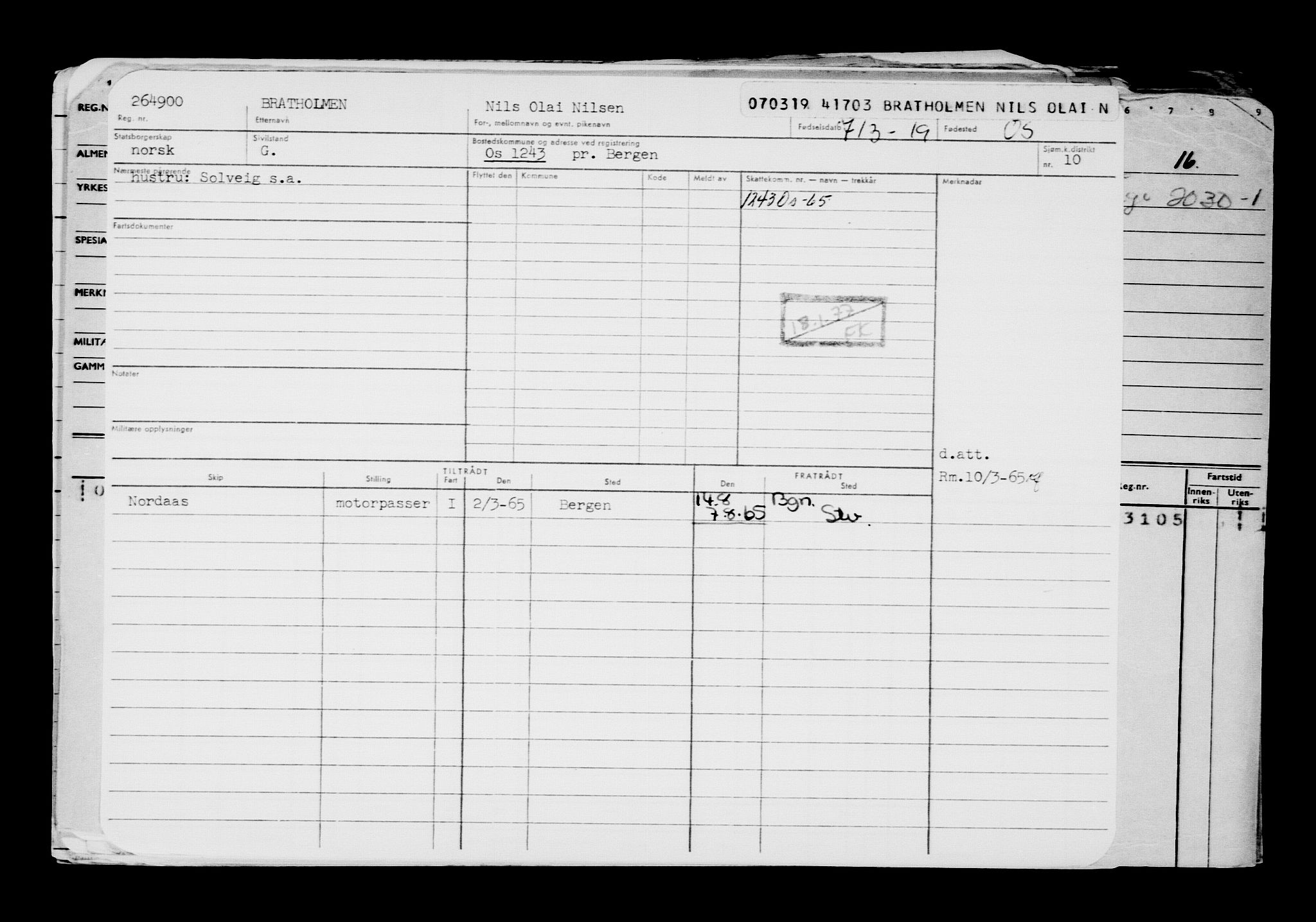 Direktoratet for sjømenn, AV/RA-S-3545/G/Gb/L0166: Hovedkort, 1919, p. 722