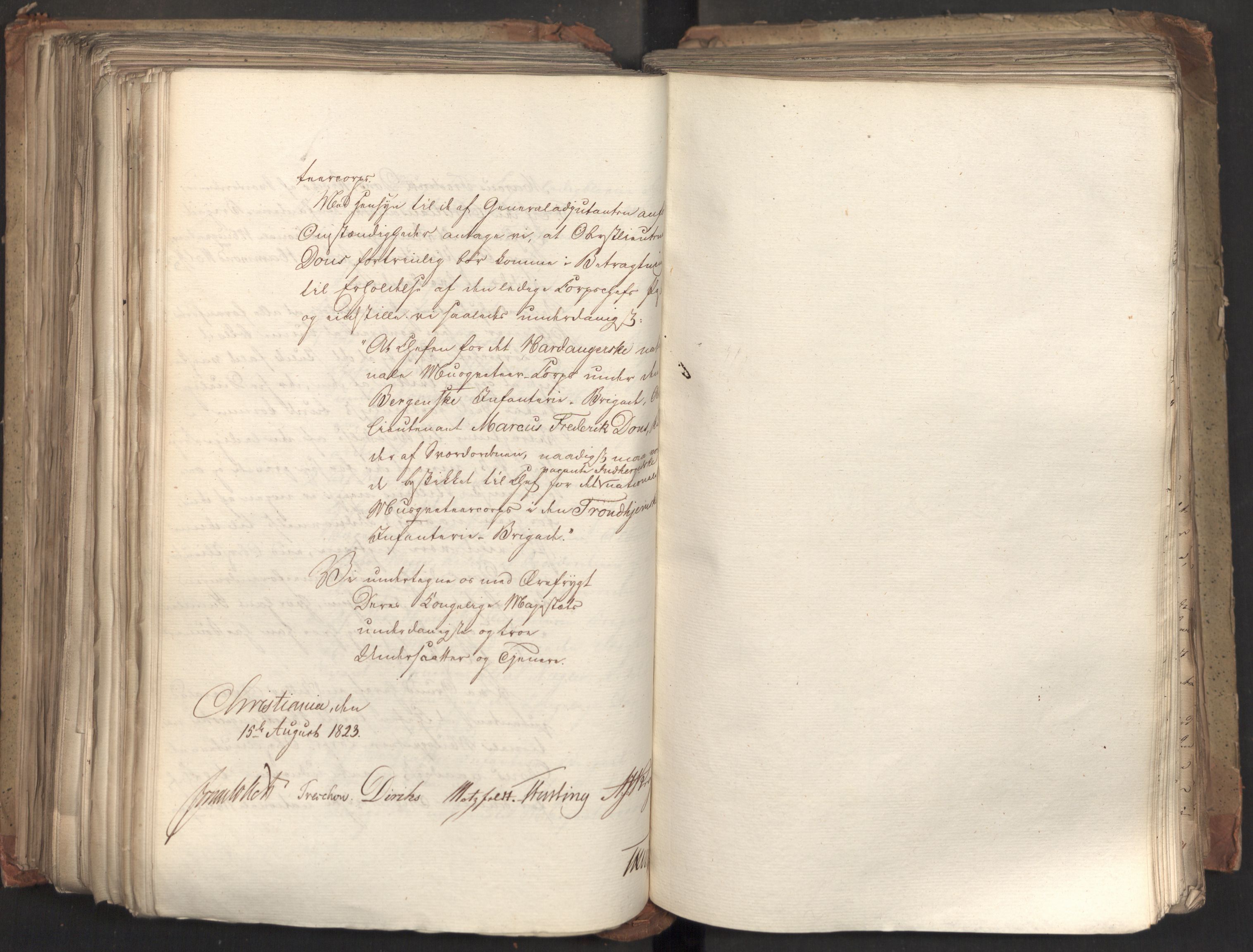 Statsrådsavdelingen i Stockholm, AV/RA-S-1003/D/Da/L0035: Regjeringsinnstillinger nr. 541-840, 1823, p. 409