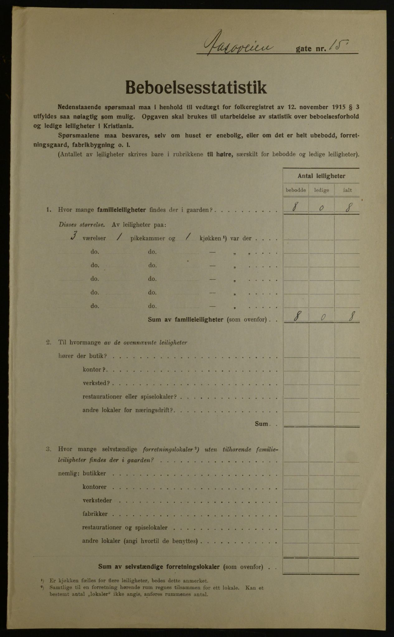 OBA, Municipal Census 1923 for Kristiania, 1923, p. 144157