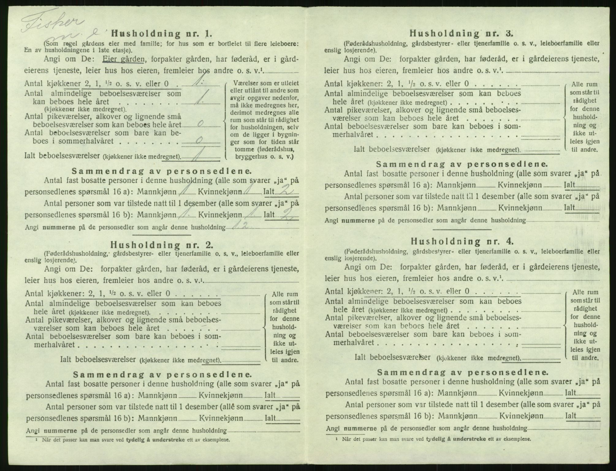 SAK, 1920 census for Tromøy, 1920, p. 964