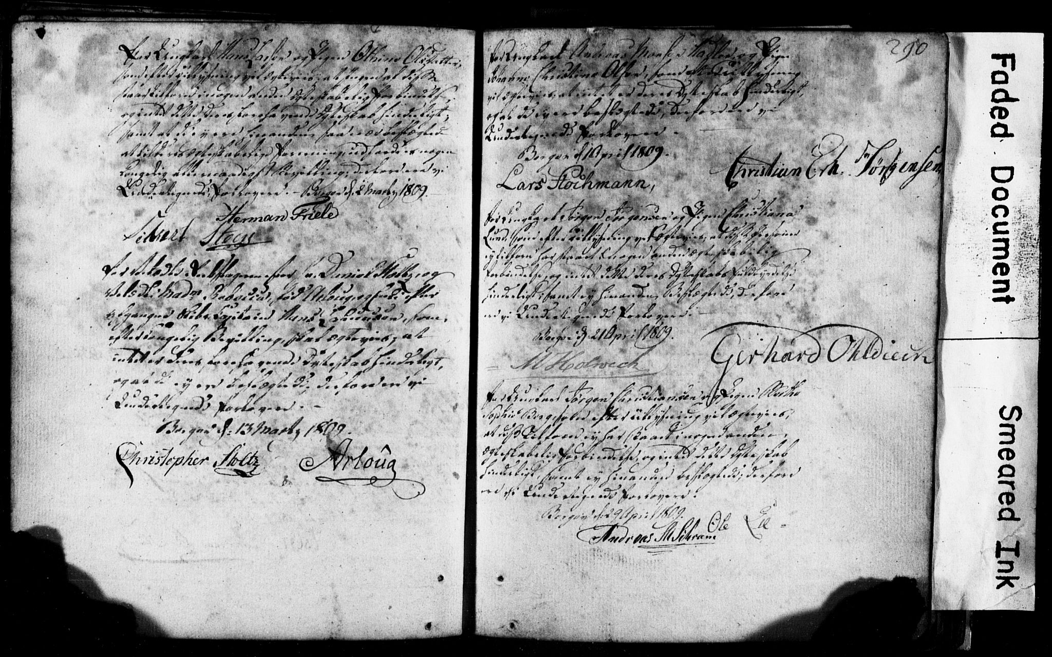 Korskirken sokneprestembete, AV/SAB-A-76101: Best man's statements no. II.5.1, 1776-1816, p. 290