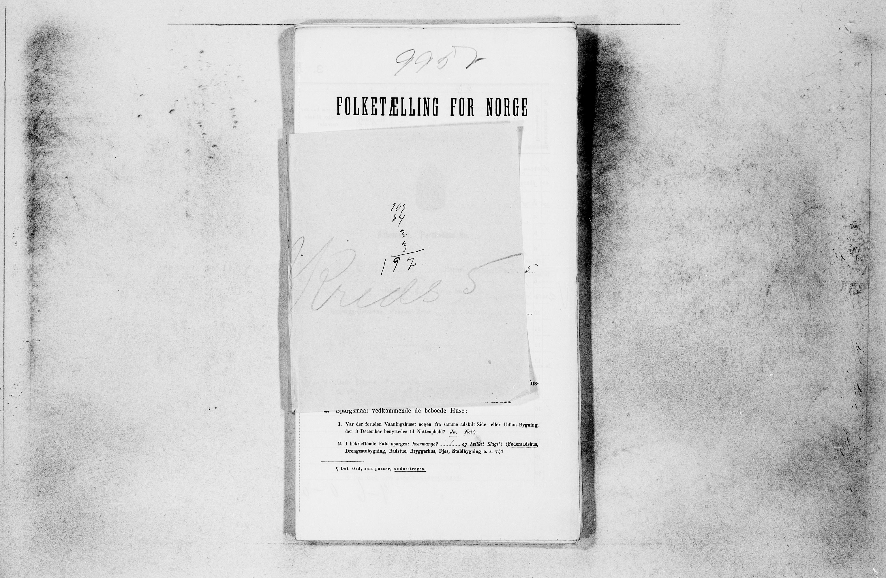 SAB, 1900 census for Balestrand, 1900, p. 339