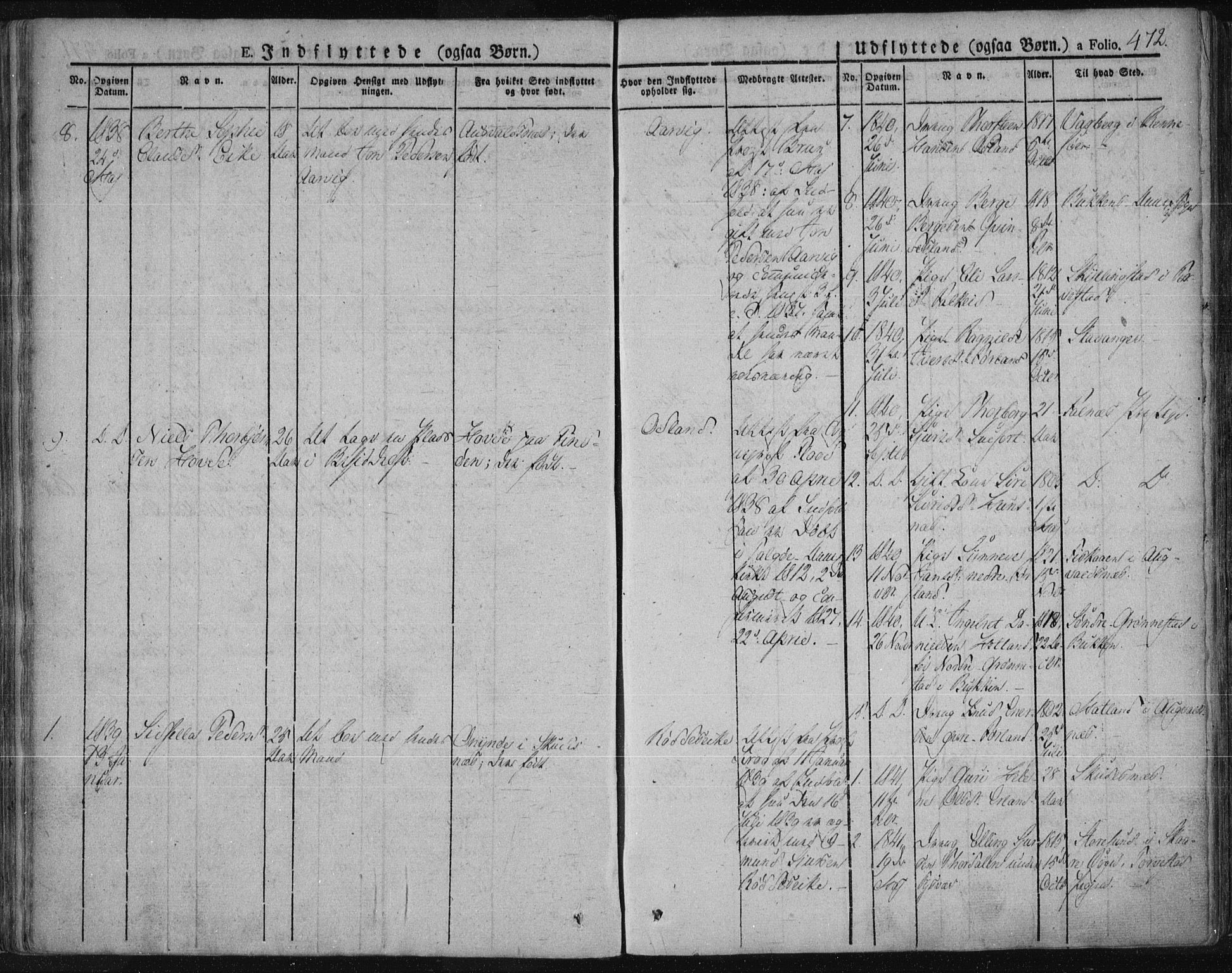 Tysvær sokneprestkontor, SAST/A -101864/H/Ha/Haa/L0001: Parish register (official) no. A 1.2, 1831-1856, p. 472