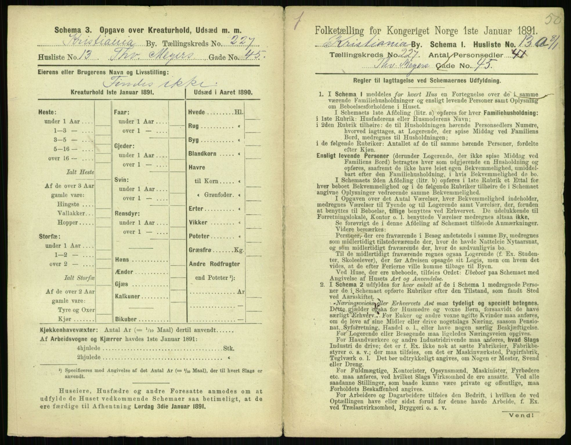 RA, 1891 census for 0301 Kristiania, 1891, p. 138499