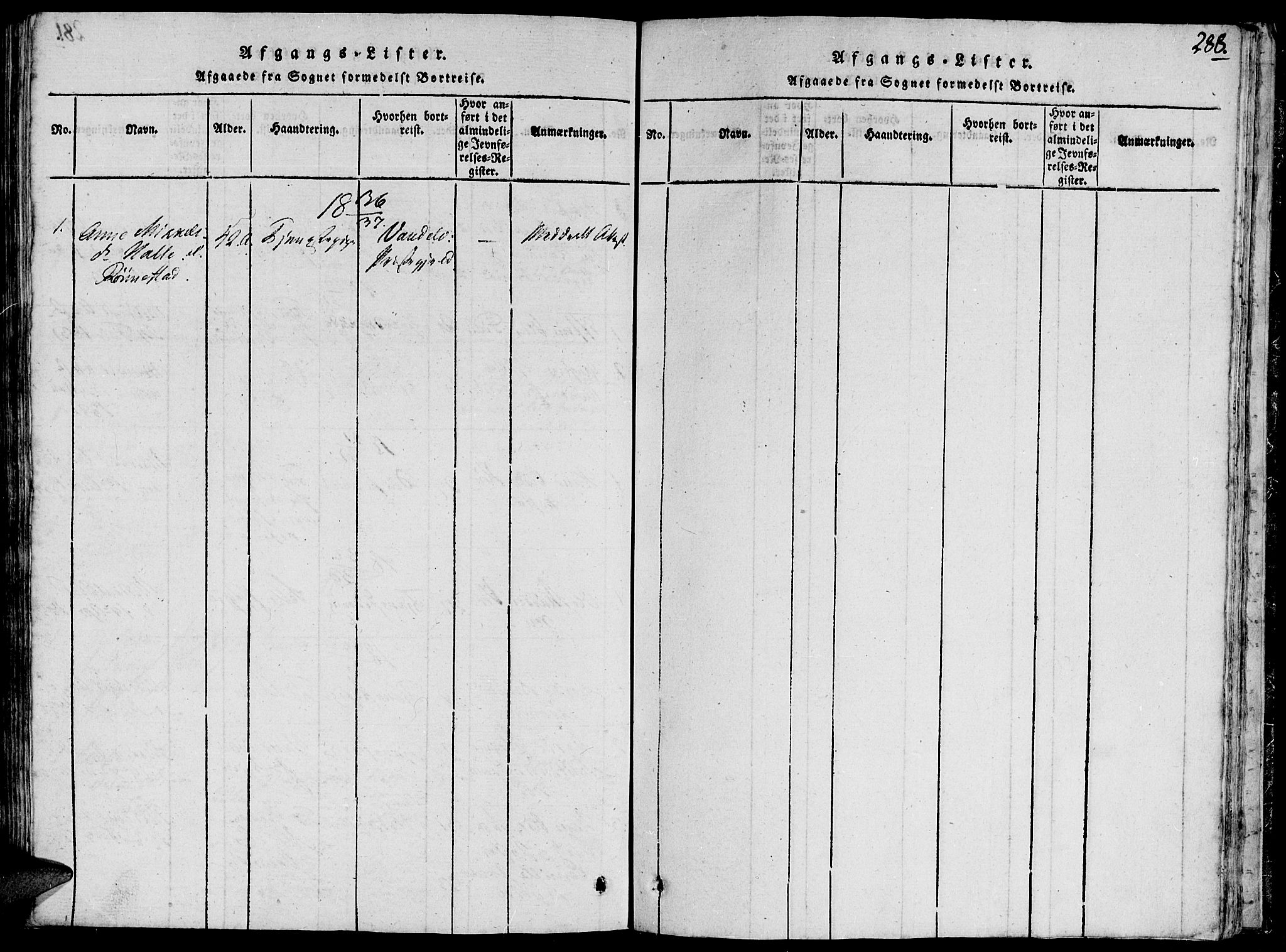 Ministerialprotokoller, klokkerbøker og fødselsregistre - Møre og Romsdal, AV/SAT-A-1454/503/L0033: Parish register (official) no. 503A01, 1816-1841, p. 282