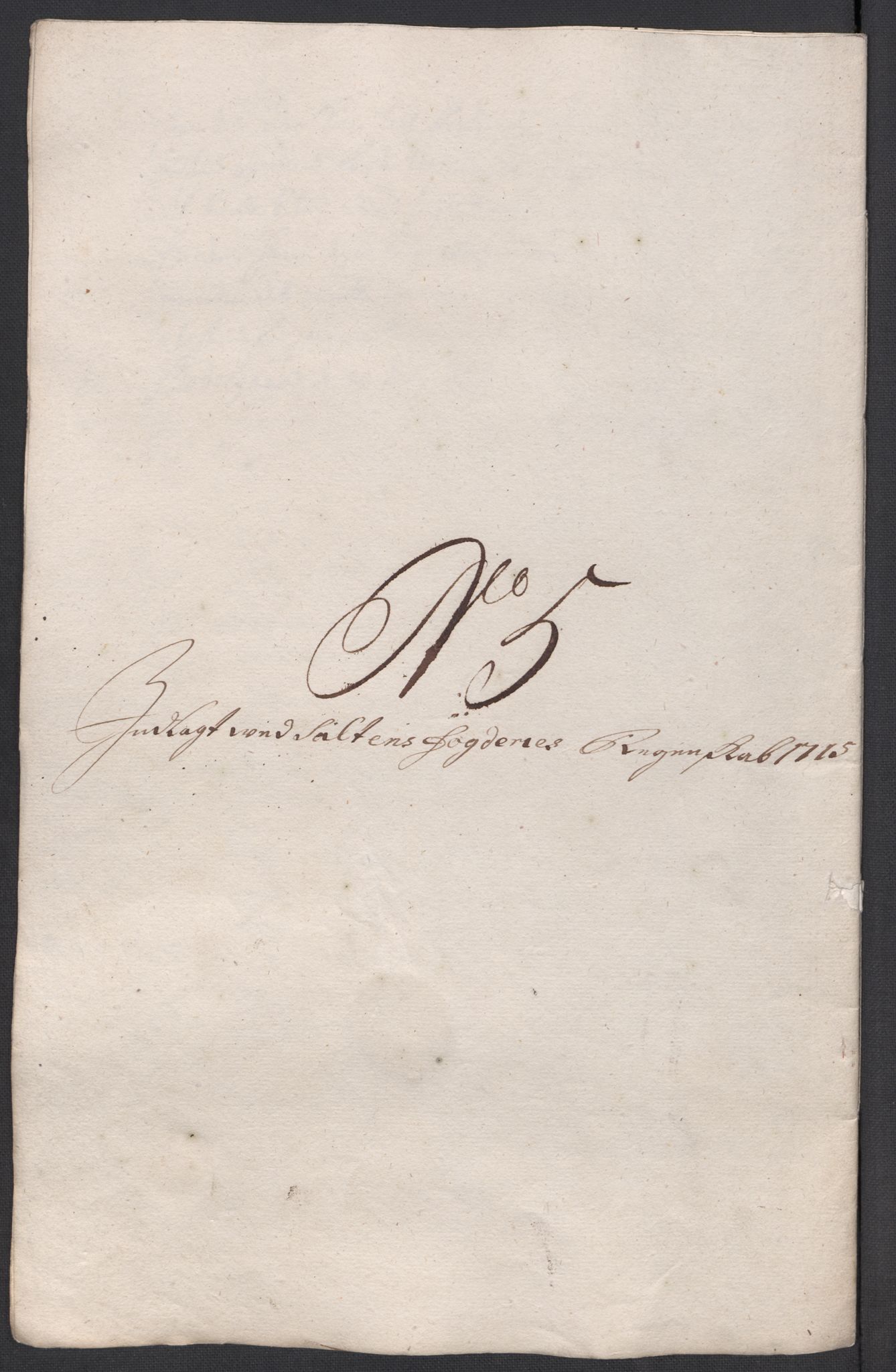 Rentekammeret inntil 1814, Reviderte regnskaper, Fogderegnskap, AV/RA-EA-4092/R66/L4585: Fogderegnskap Salten, 1715, p. 90