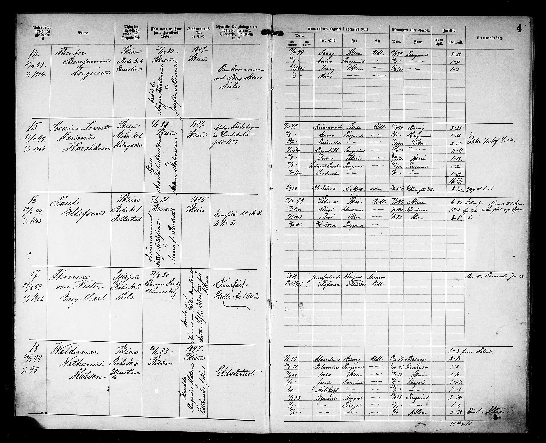 Skien innrulleringskontor, AV/SAKO-A-832/F/Fc/L0005: Annotasjonsrulle, 1899, p. 6