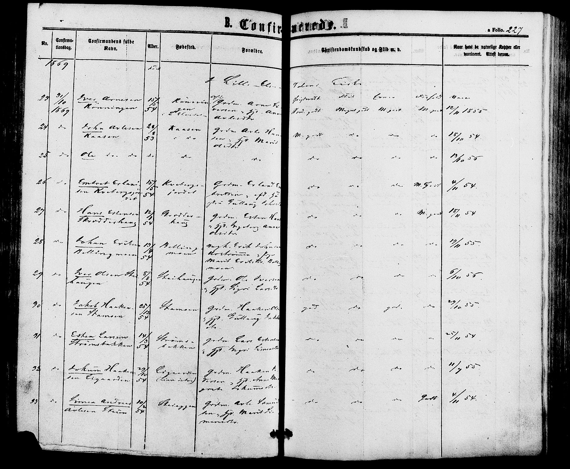 Alvdal prestekontor, AV/SAH-PREST-060/H/Ha/Haa/L0001: Parish register (official) no. 1, 1863-1882, p. 227