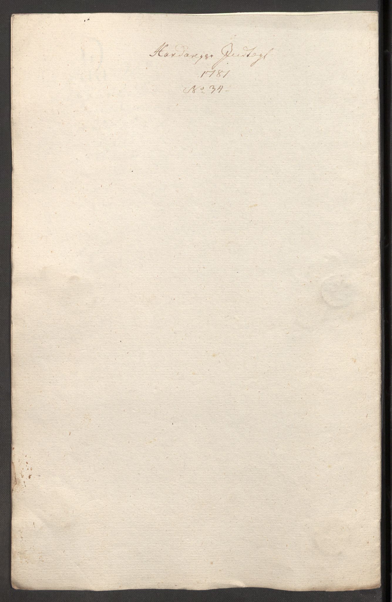 Rentekammeret inntil 1814, Reviderte regnskaper, Fogderegnskap, RA/EA-4092/R48/L3097: Fogderegnskap Sunnhordland og Hardanger, 1781, p. 241