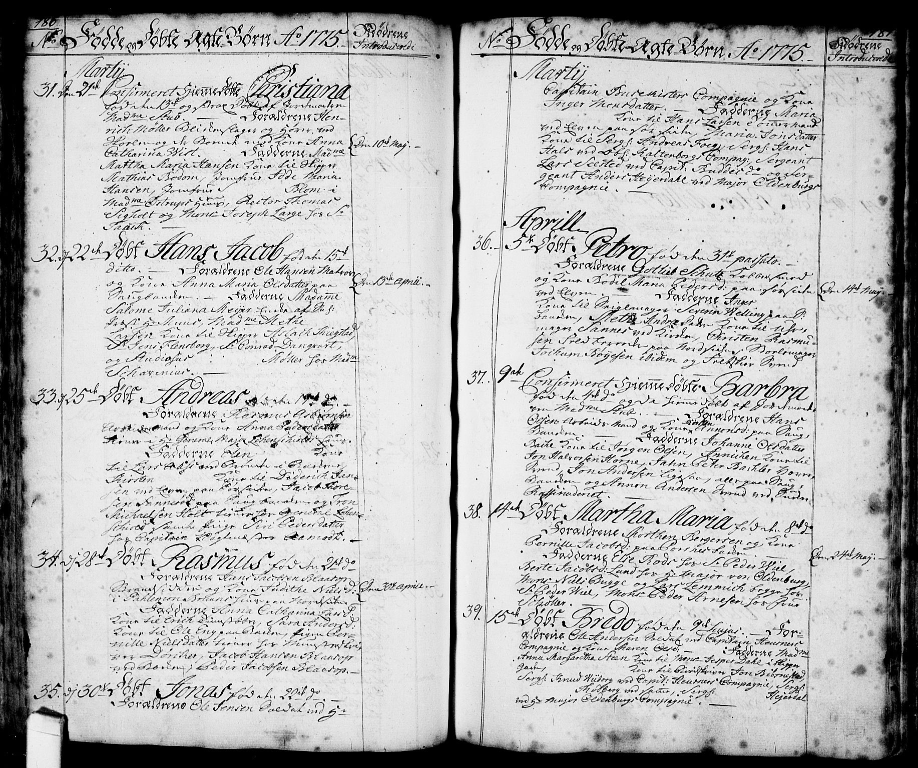 Halden prestekontor Kirkebøker, SAO/A-10909/F/Fa/L0001: Parish register (official) no. I 1, 1758-1791, p. 186-187