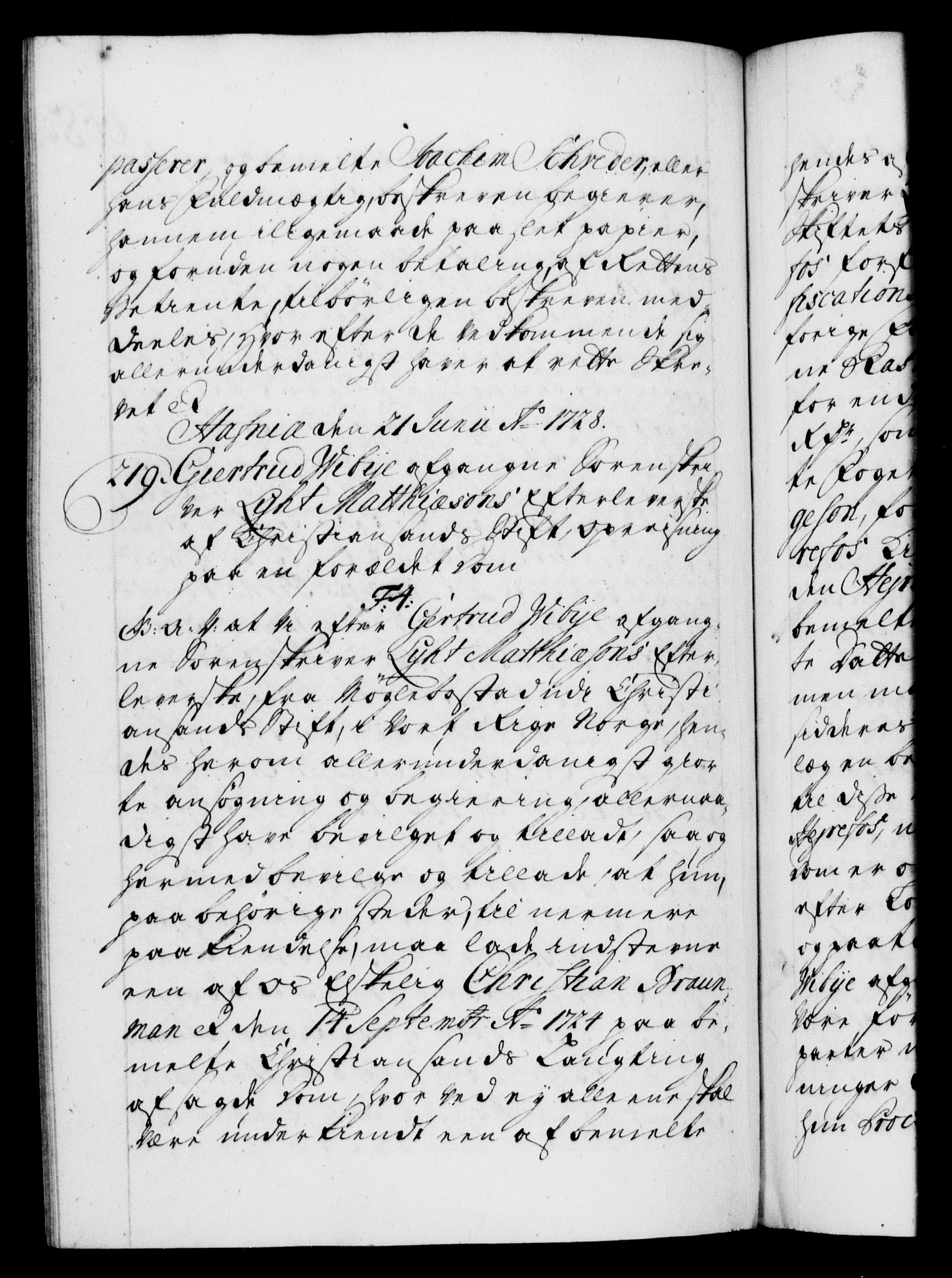 Danske Kanselli 1572-1799, AV/RA-EA-3023/F/Fc/Fca/Fcaa/L0025: Norske registre, 1726-1728, p. 668b