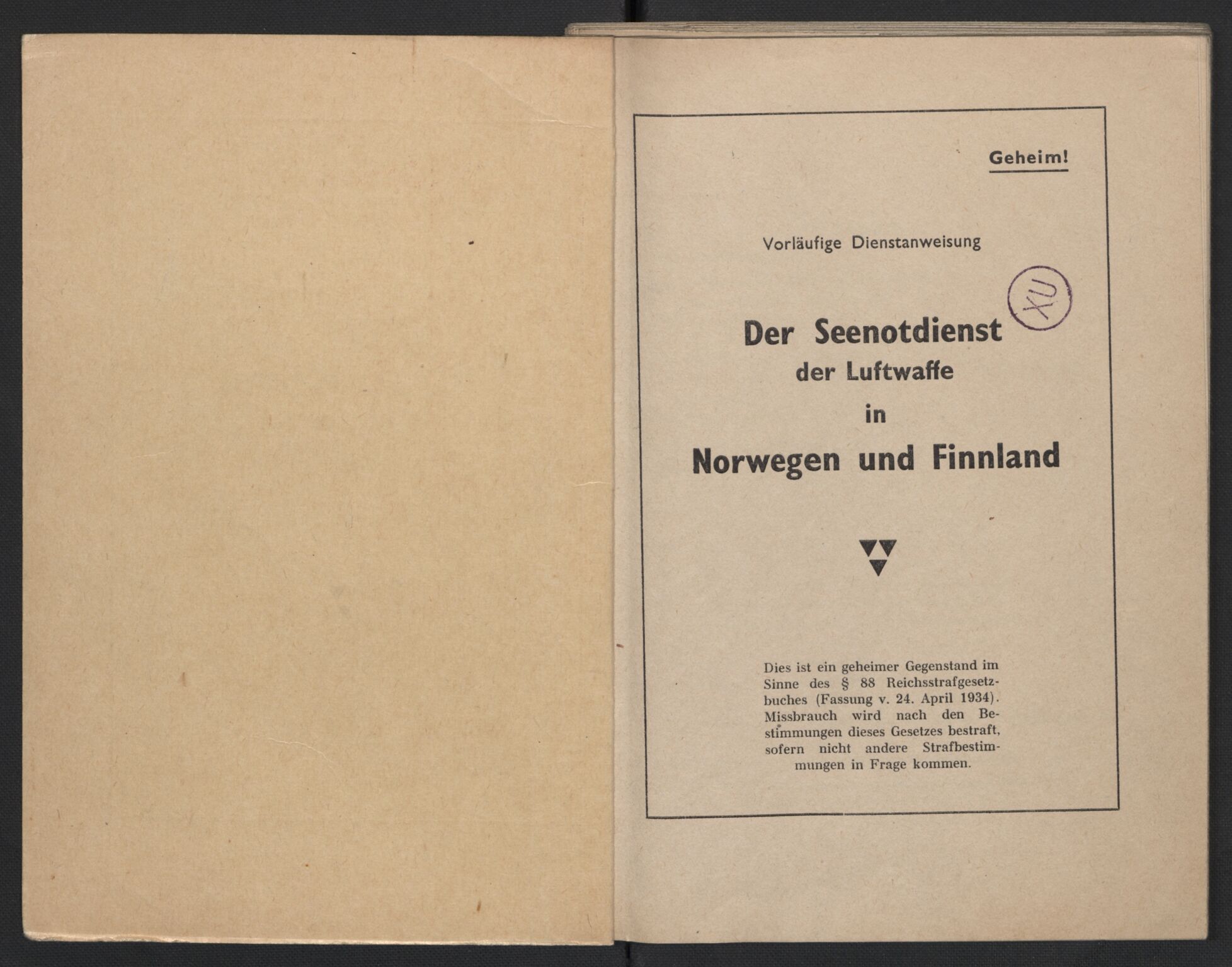 Forsvarets Overkommando. 2 kontor. Arkiv 11.4. Spredte tyske arkivsaker, AV/RA-RAFA-7031/D/Dar/Darc/L0018: FO.II, 1944-1945