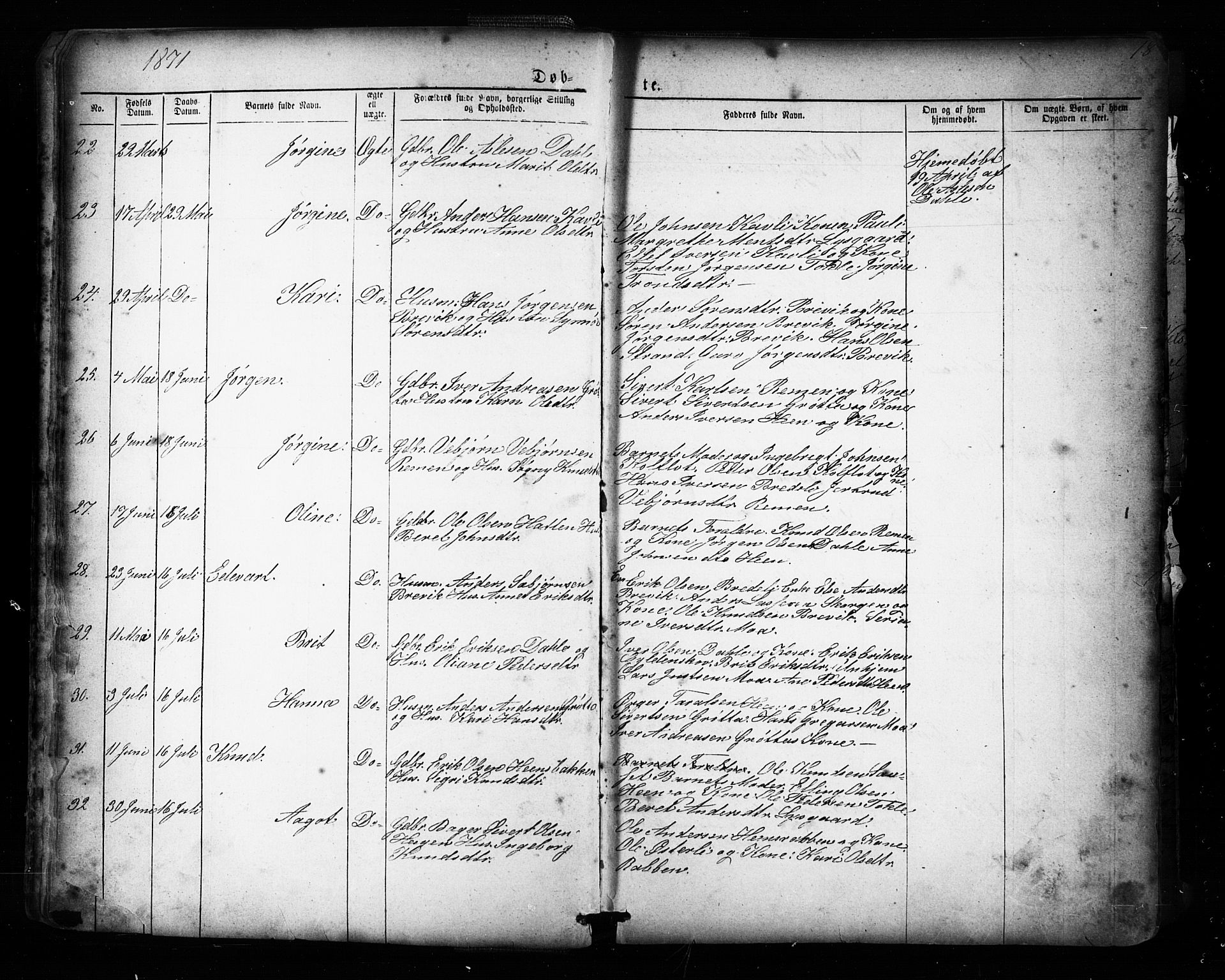 Ministerialprotokoller, klokkerbøker og fødselsregistre - Møre og Romsdal, AV/SAT-A-1454/545/L0588: Parish register (copy) no. 545C02, 1867-1902, p. 18