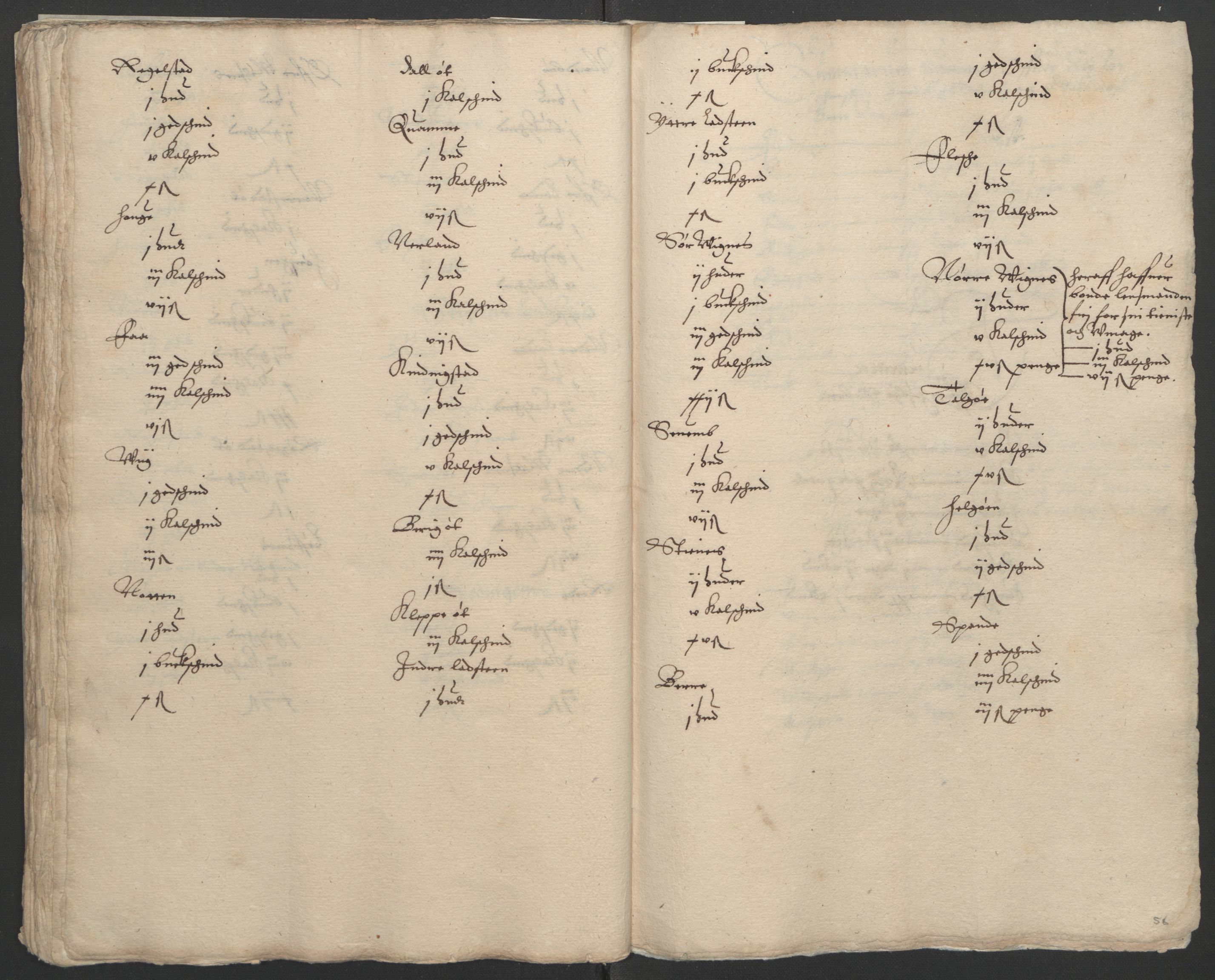 Stattholderembetet 1572-1771, AV/RA-EA-2870/Ek/L0002/0003: Jordebøker til utlikning av garnisonsskatt 1624-1626: / Jordebøker for Stavanger len, 1624-1626, p. 60