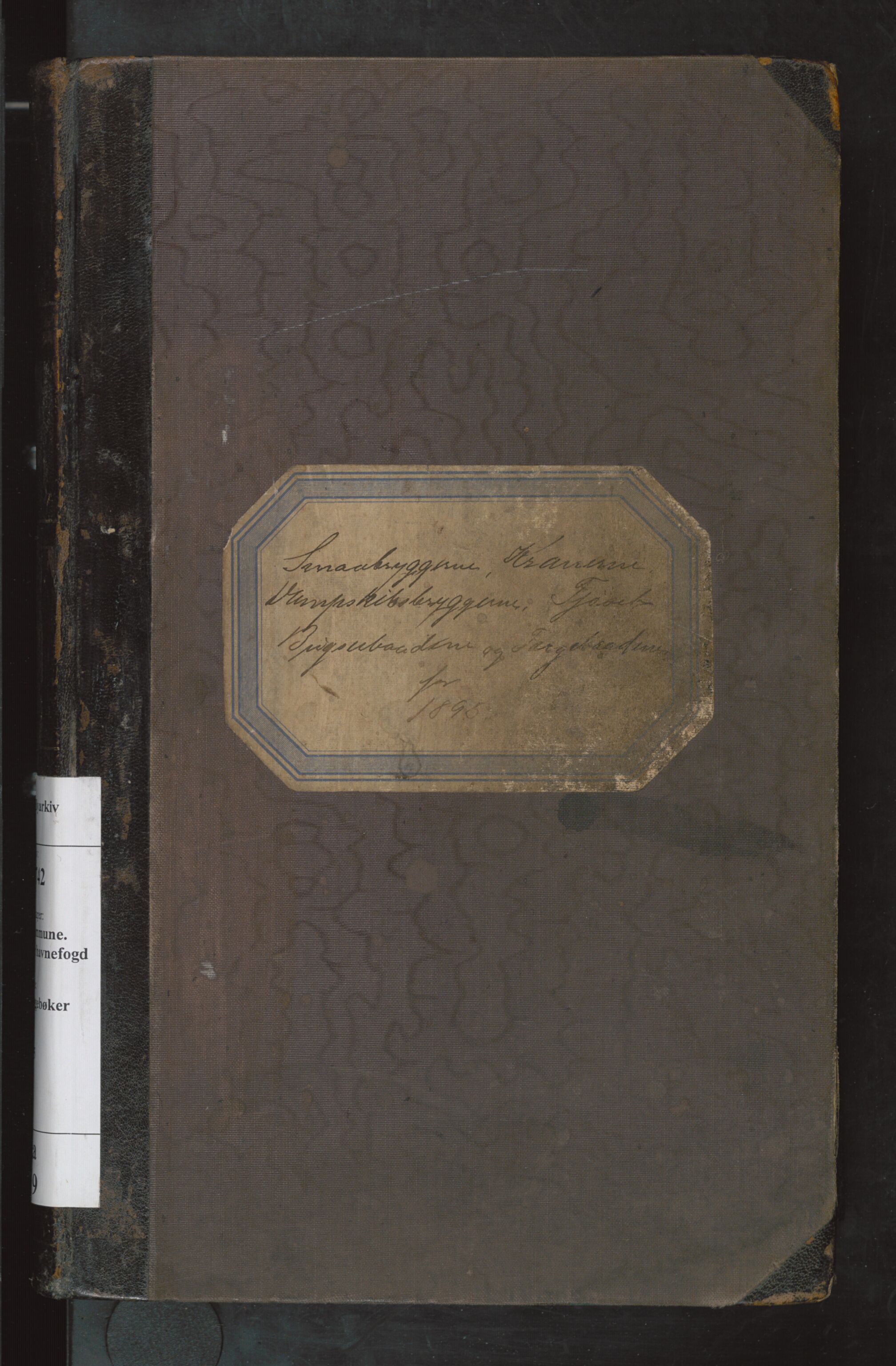 Bergen kommune. Havnekontor/havnefogd, BBA/A-0742/H/Ha/Haa/L0019: Bryggebok, 1895