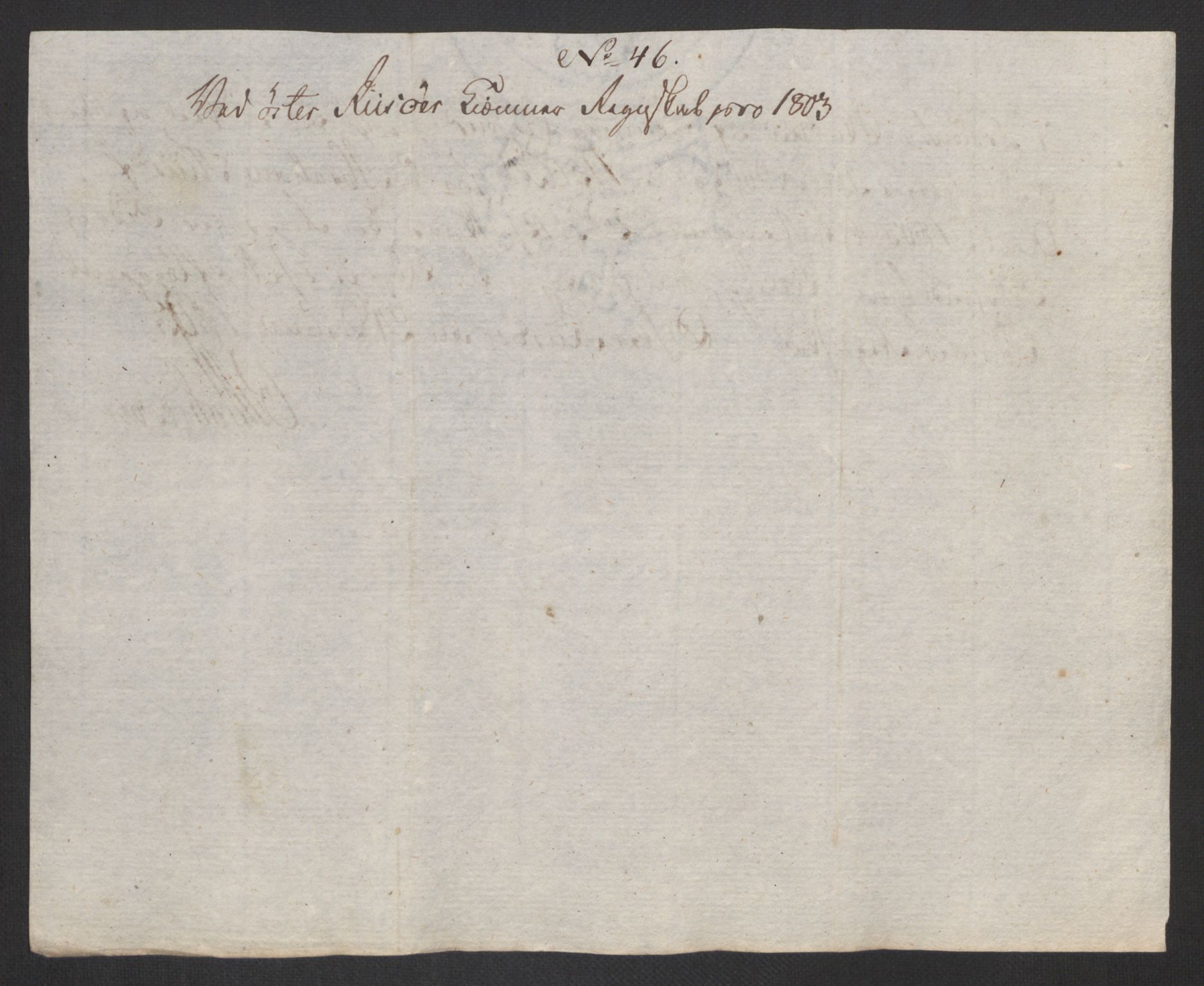Danske Kanselli 1800-1814, AV/RA-EA-3024/K/Kk/Kka/Kkac/L0236: Kjøpstadregnskap Øster Risør, 1801-1804, p. 734