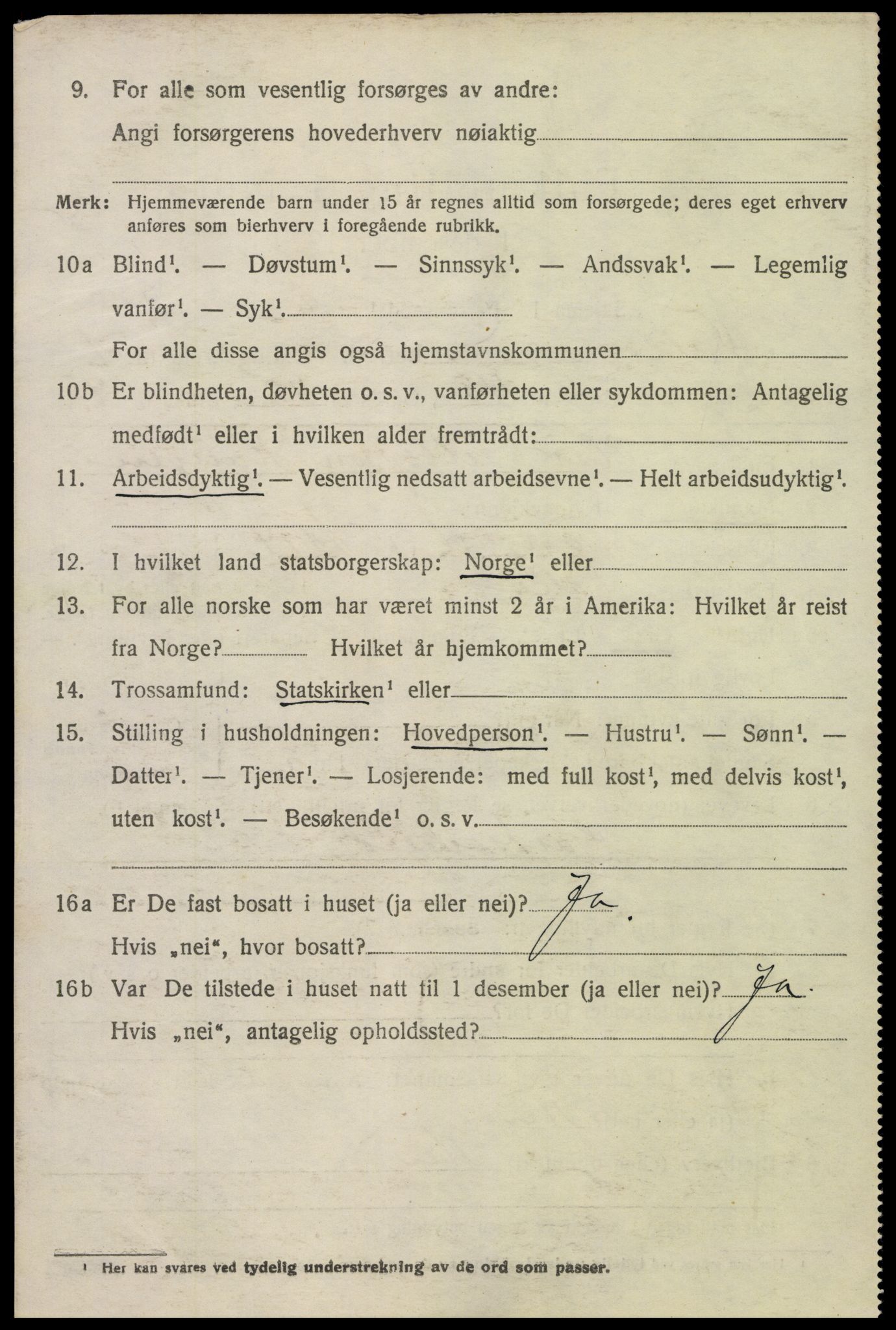 SAK, 1920 census for Valle, 1920, p. 948