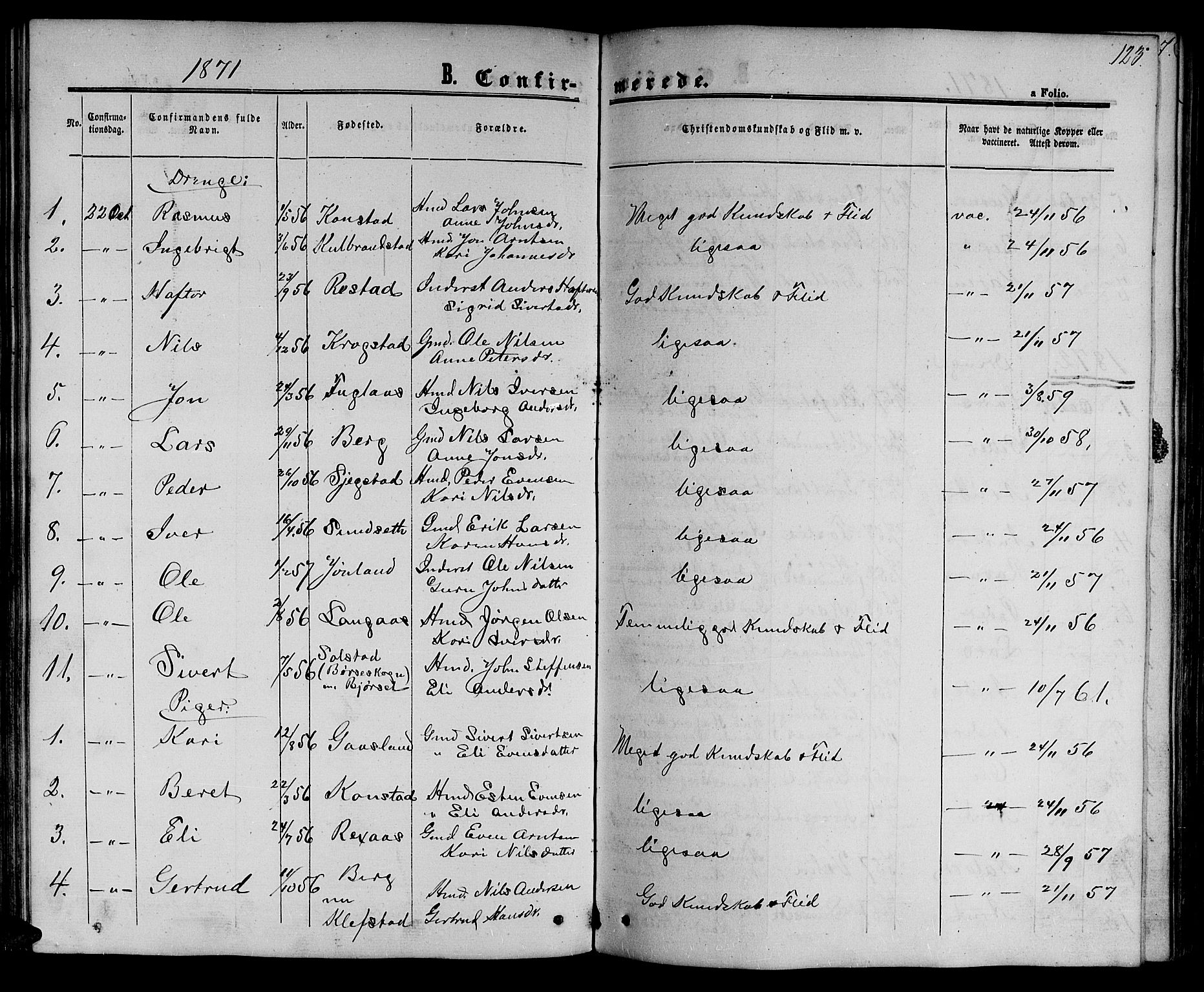 Ministerialprotokoller, klokkerbøker og fødselsregistre - Sør-Trøndelag, SAT/A-1456/694/L1131: Parish register (copy) no. 694C03, 1858-1886, p. 123