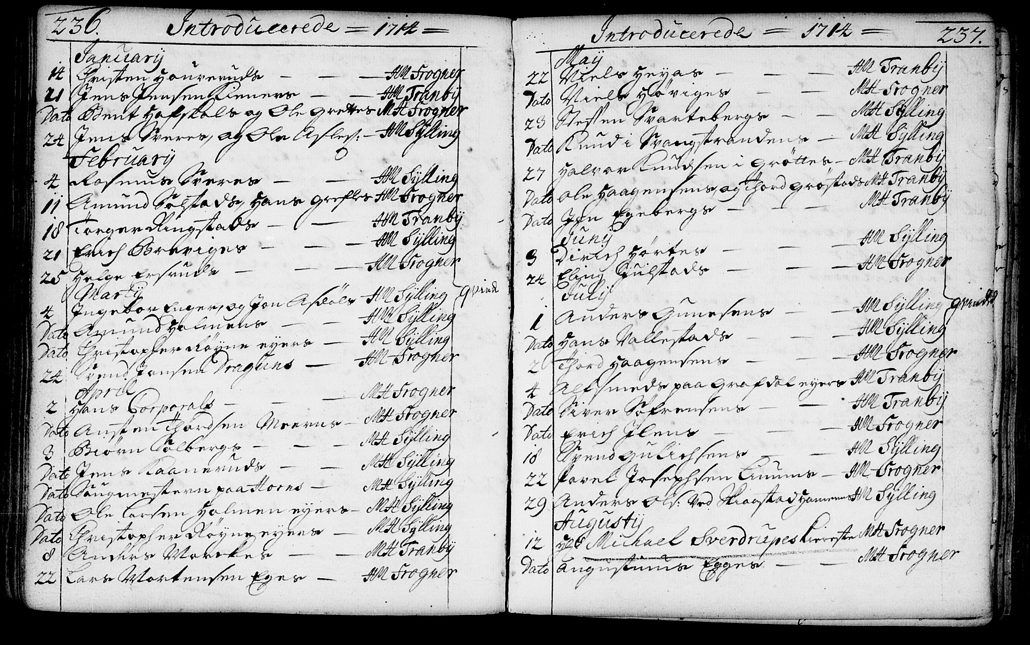 Lier kirkebøker, AV/SAKO-A-230/F/Fa/L0002: Parish register (official) no. I 2, 1701-1726, p. 236-237