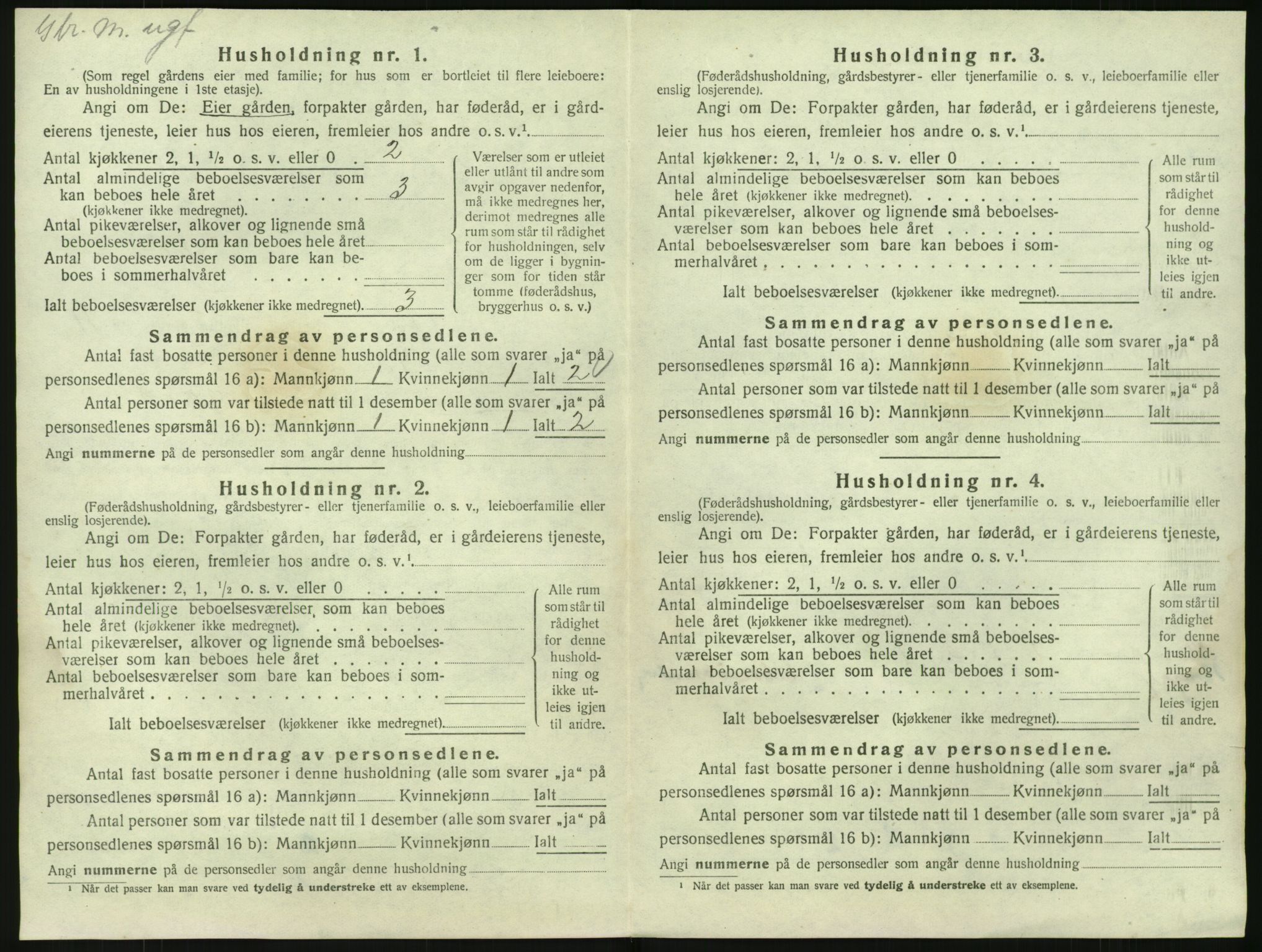 SAKO, 1920 census for Bø (Telemark), 1920, p. 1239