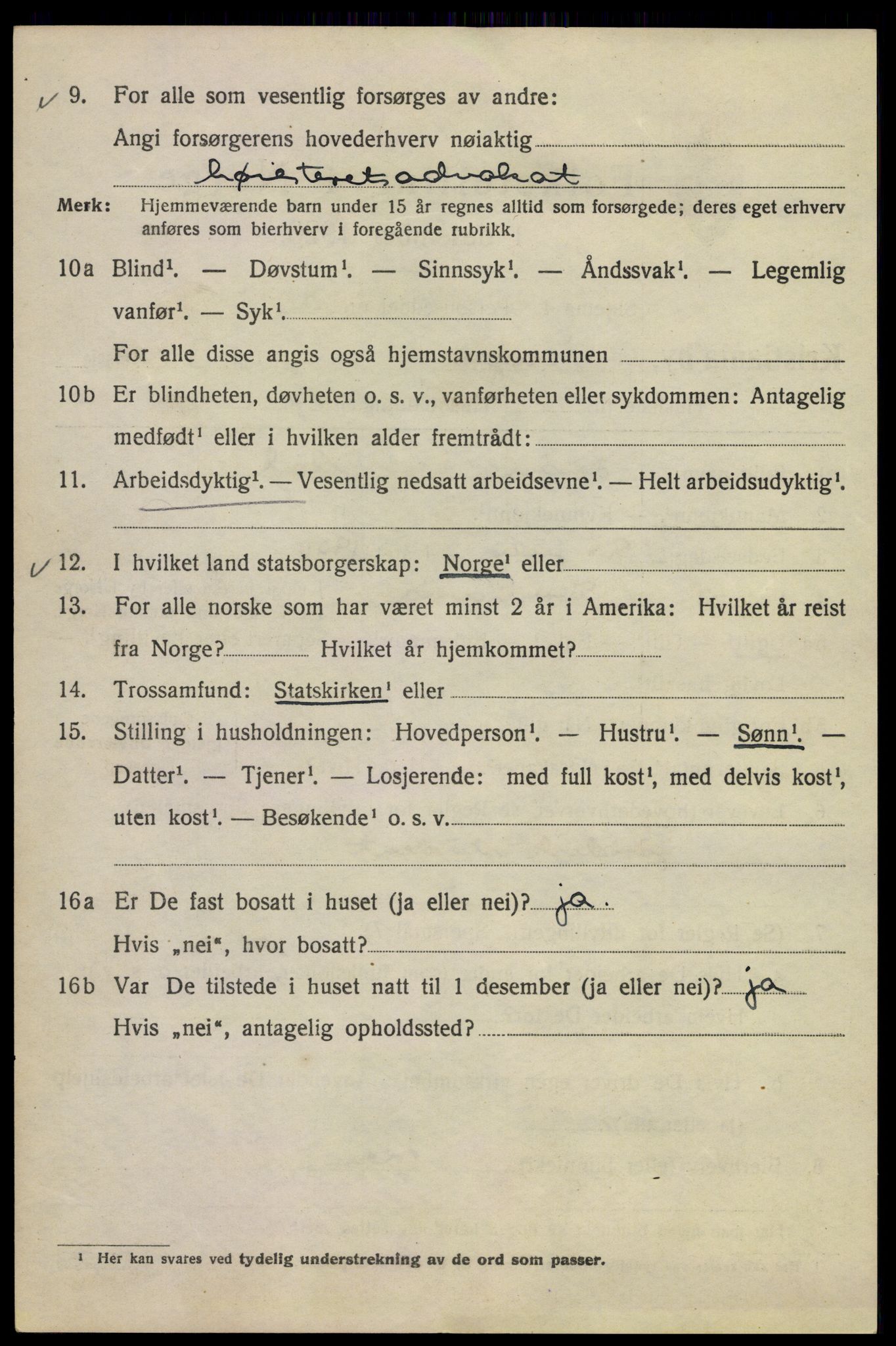 SAO, 1920 census for Kristiania, 1920, p. 636788