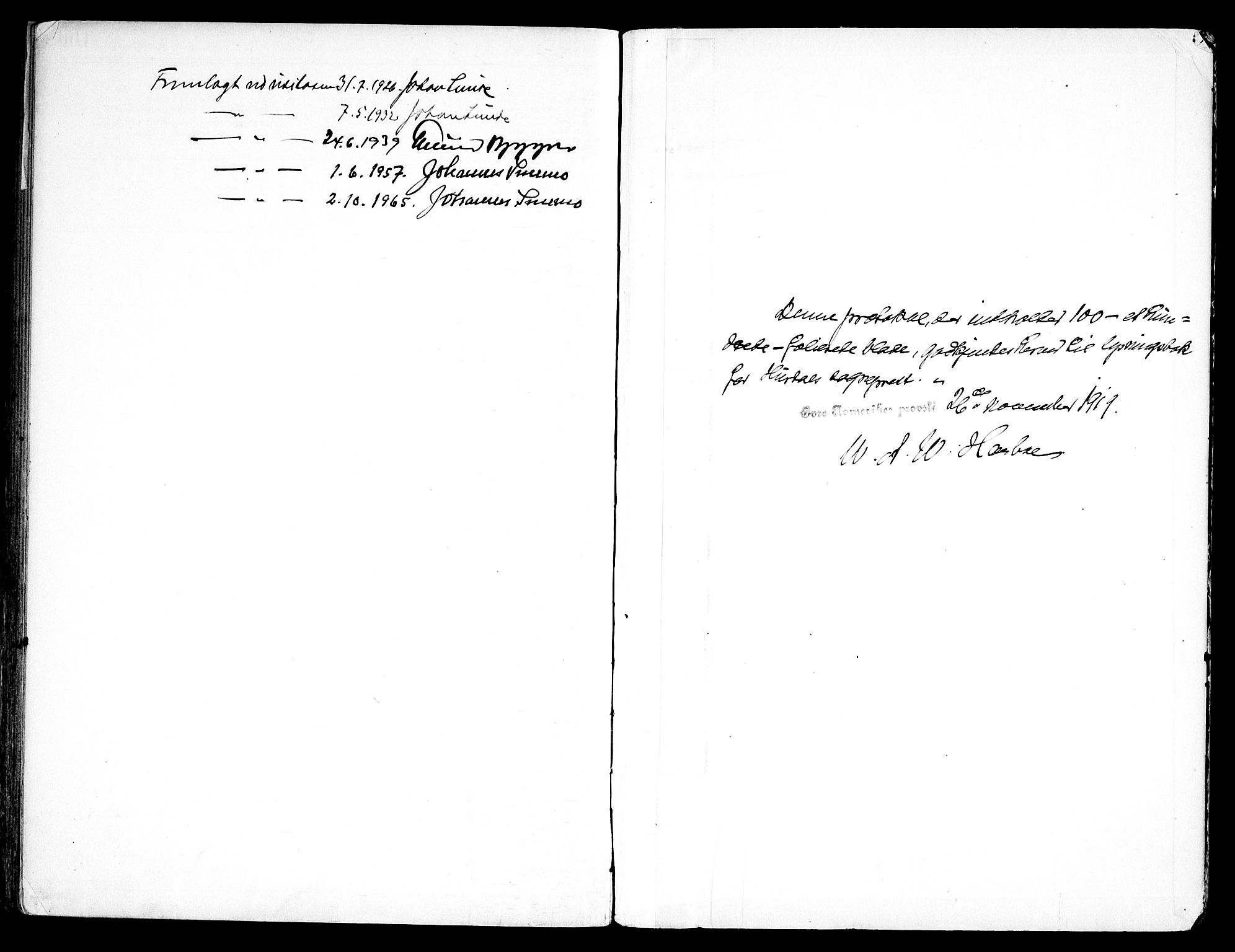 Hurdal prestekontor Kirkebøker, SAO/A-10889/H/Ha/L0001: Banns register no. 1, 1919-1969