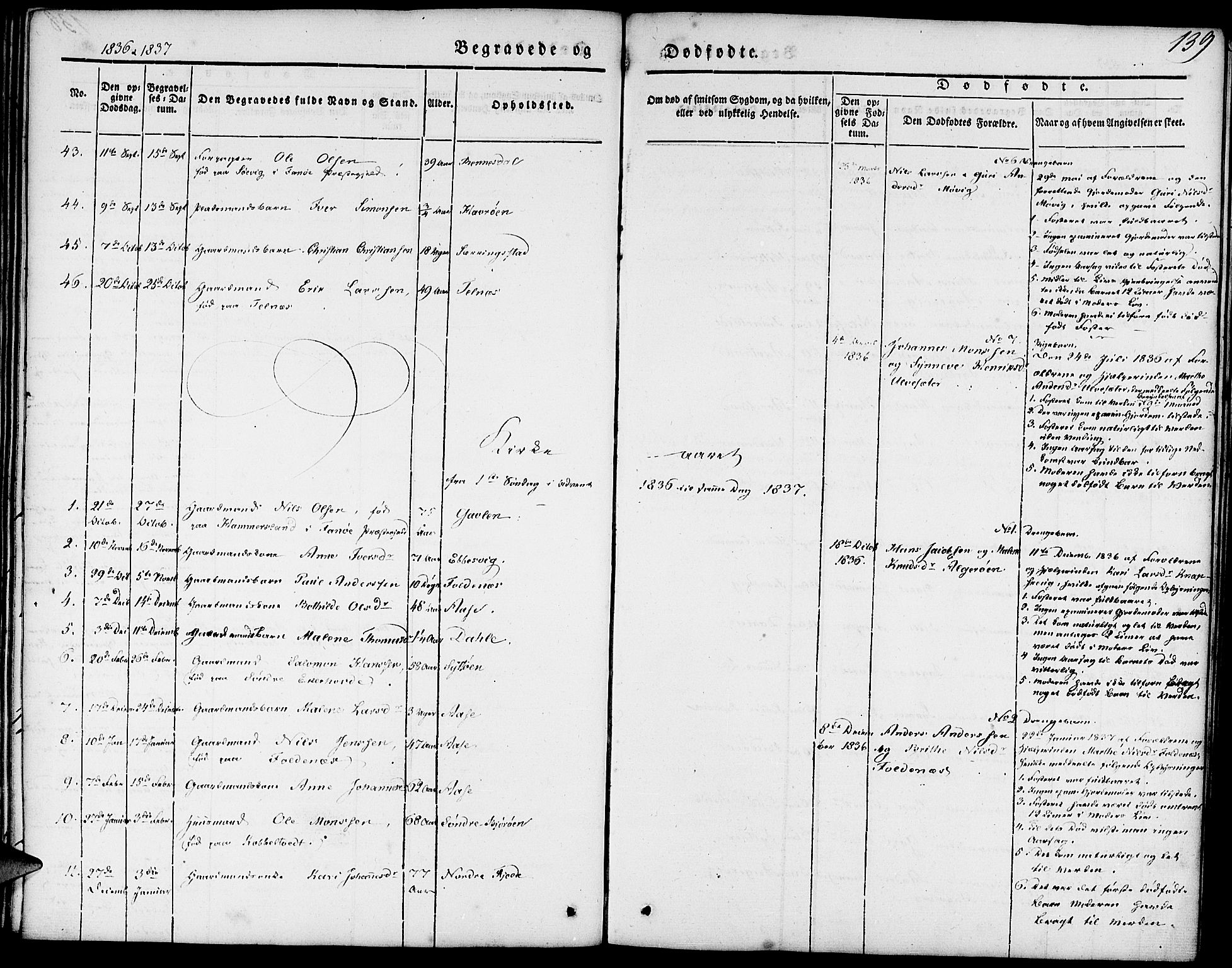 Fjell sokneprestembete, SAB/A-75301/H/Haa: Parish register (official) no. A 1, 1835-1850, p. 139