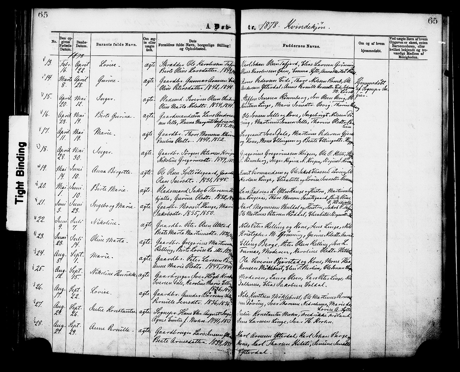 Ministerialprotokoller, klokkerbøker og fødselsregistre - Møre og Romsdal, AV/SAT-A-1454/519/L0254: Parish register (official) no. 519A13, 1868-1883, p. 65