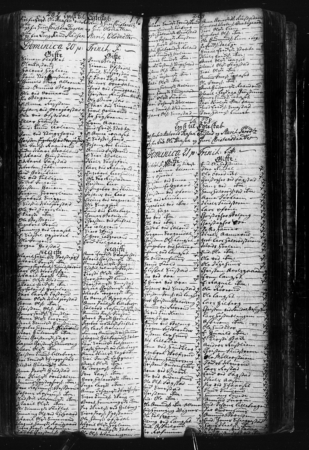 Fåberg prestekontor, SAH/PREST-086/H/Ha/Hab/L0001: Parish register (copy) no. 1, 1727-1767, p. 202-203