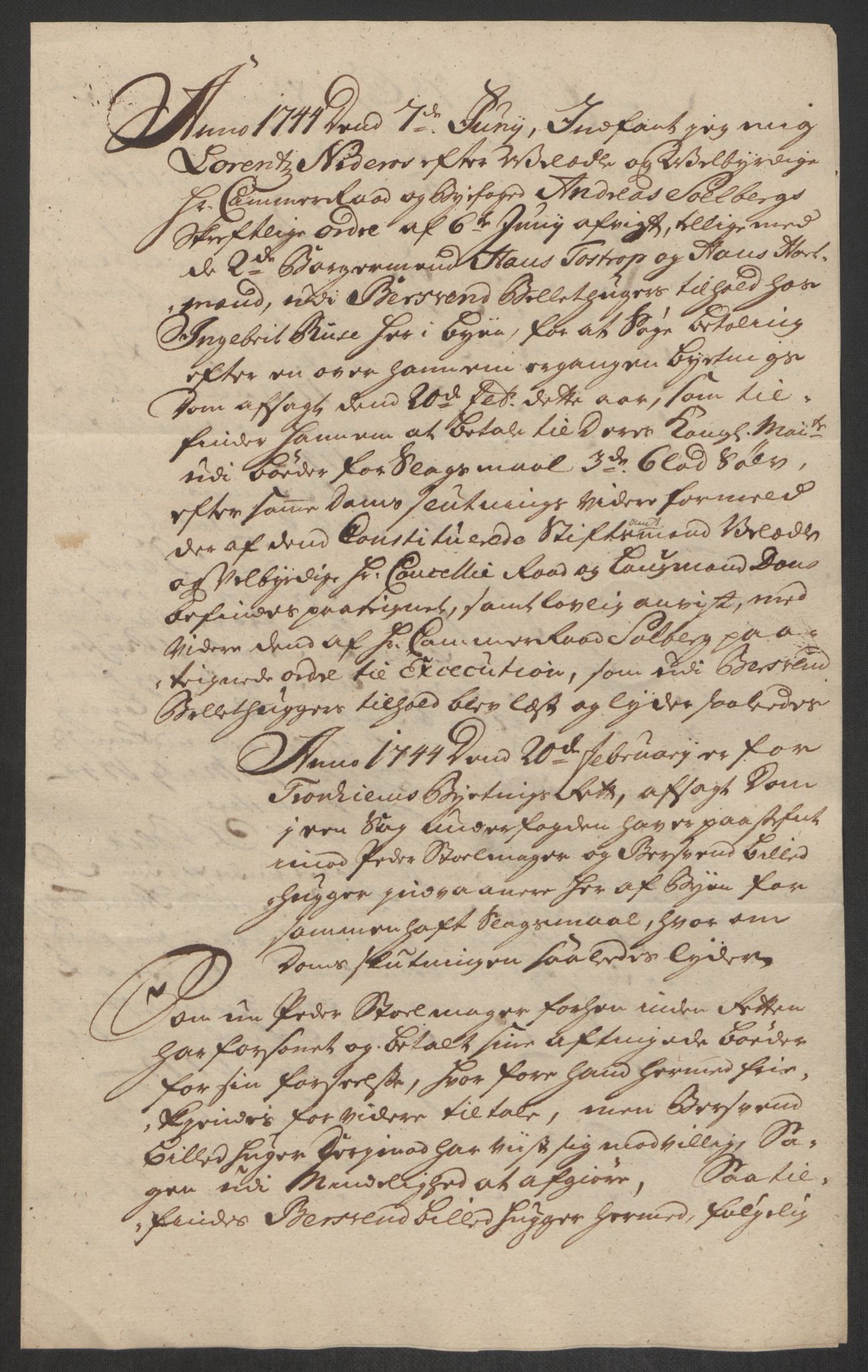 Rentekammeret inntil 1814, Reviderte regnskaper, Byregnskaper, AV/RA-EA-4066/R/Rs/L0541: [S22] Sikt og sakefall, 1743-1746, p. 155