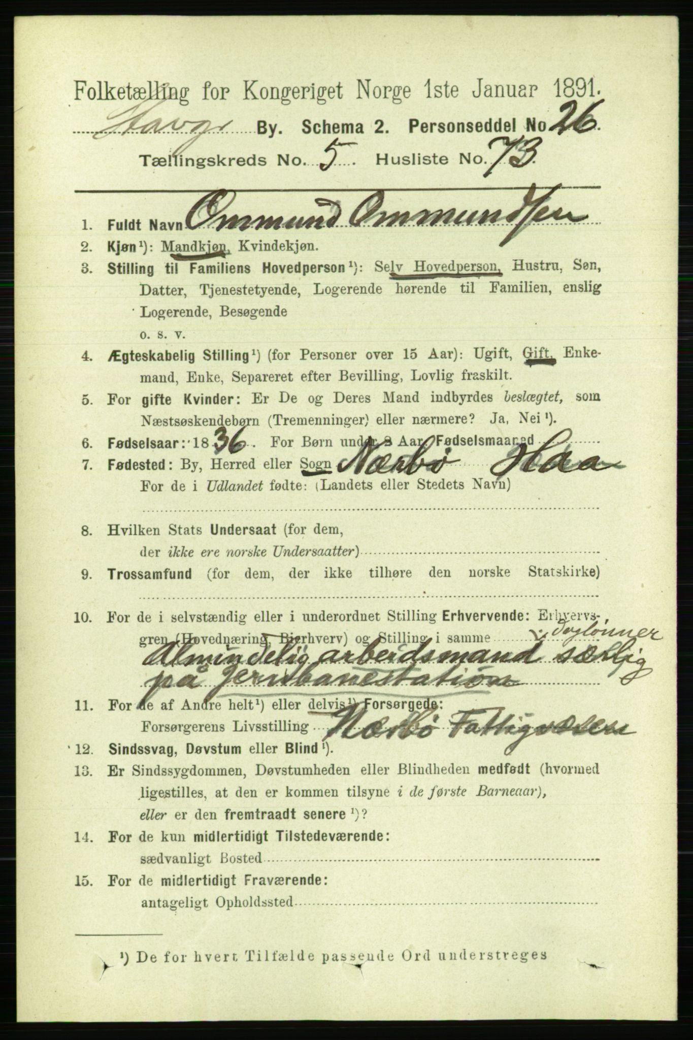RA, 1891 census for 1103 Stavanger, 1891, p. 9728