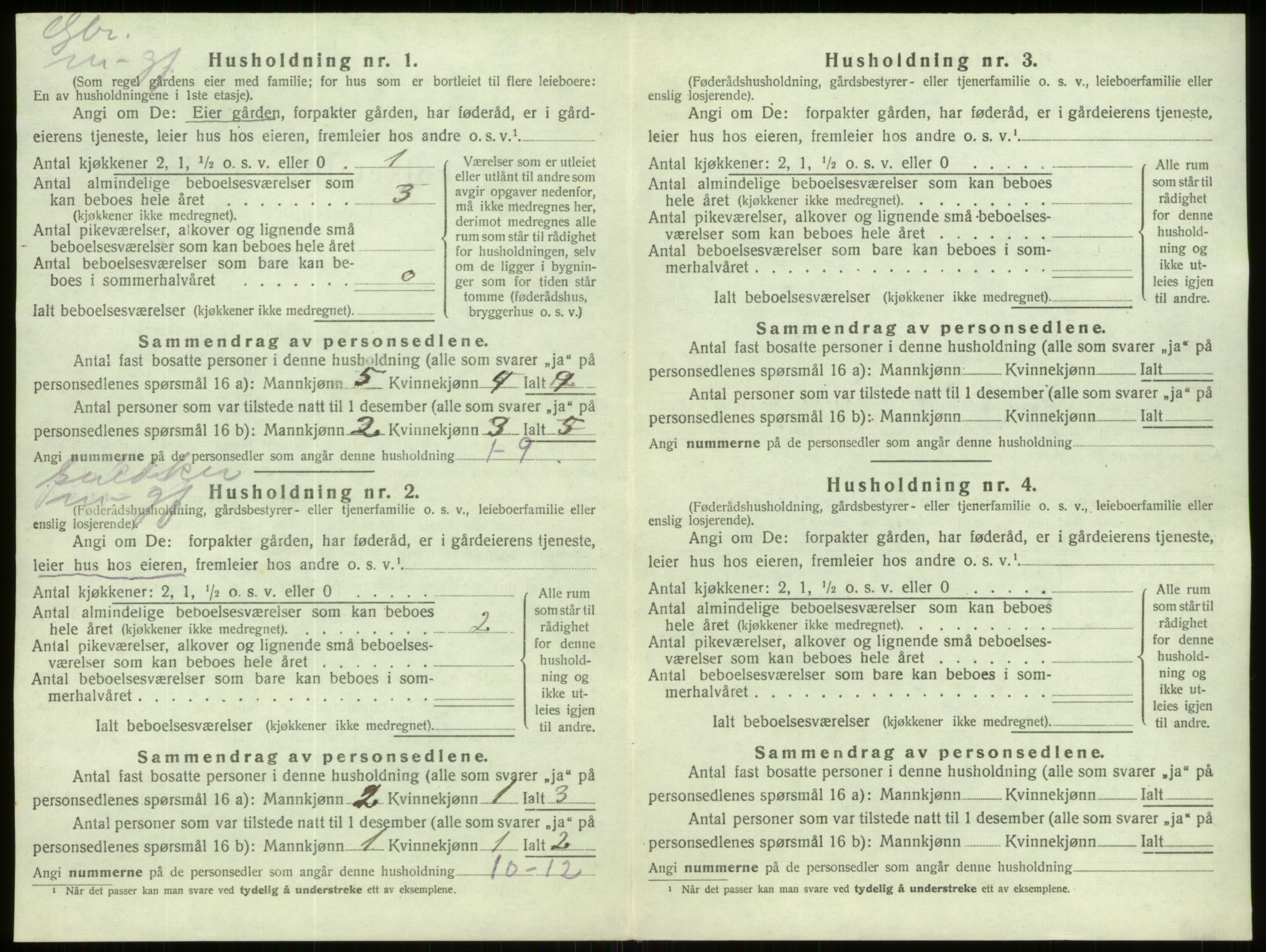 SAB, 1920 census for Davik, 1920, p. 687