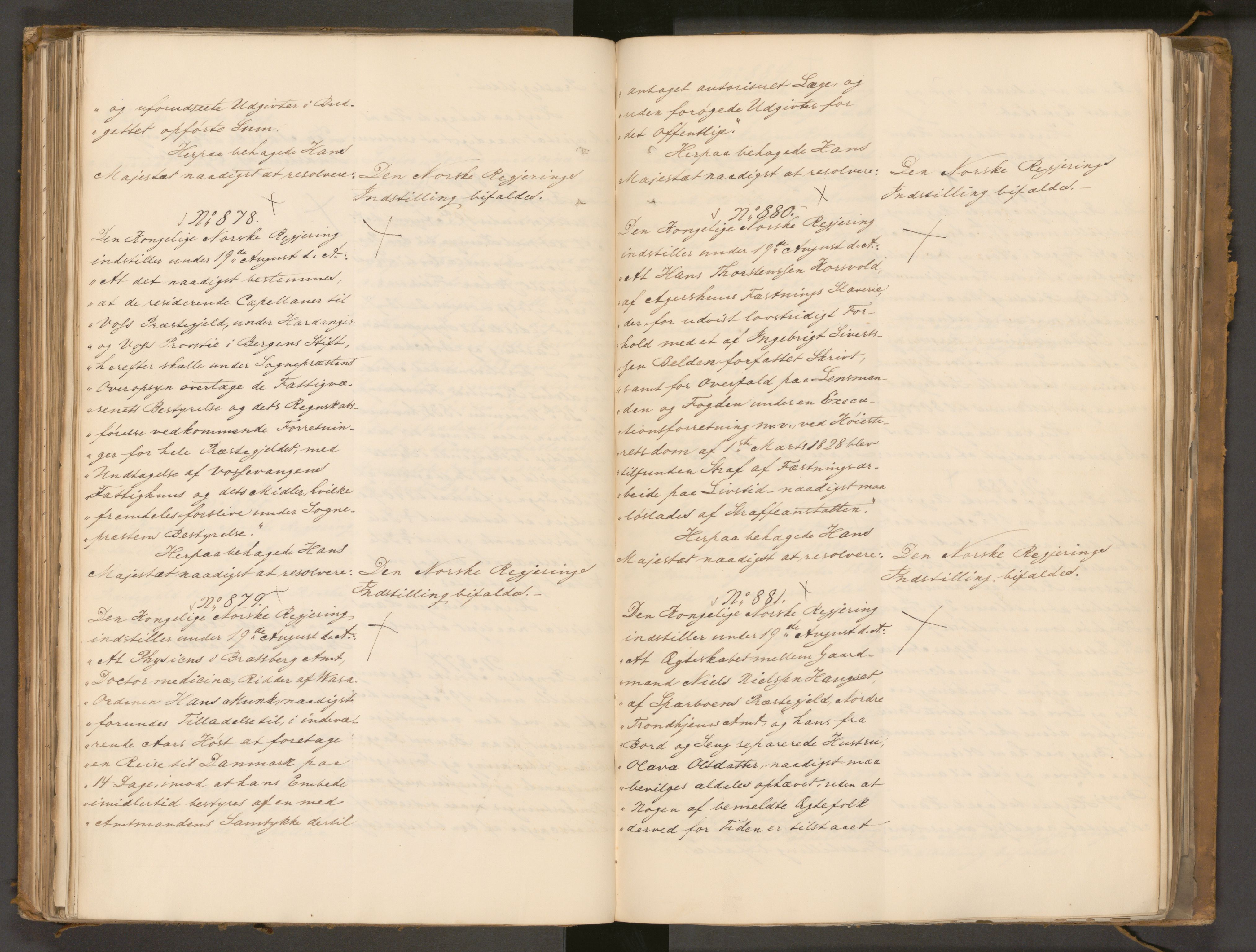 Statsrådssekretariatet, AV/RA-S-1001/A/Ab/L0043: Kgl. res. nr. 632-1192, 2. halvår, 1836