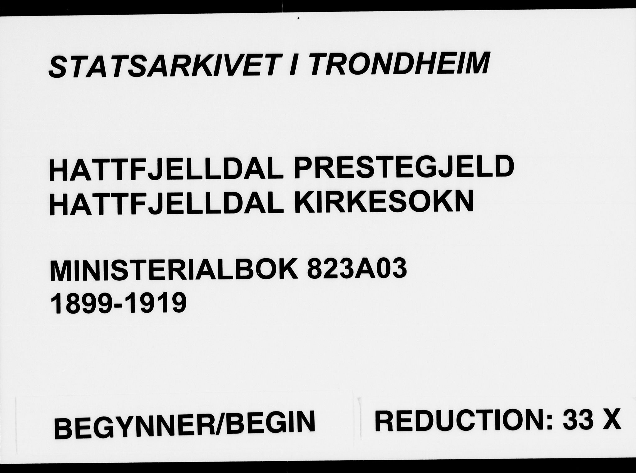 Ministerialprotokoller, klokkerbøker og fødselsregistre - Nordland, SAT/A-1459/823/L0326: Parish register (official) no. 823A03, 1899-1919