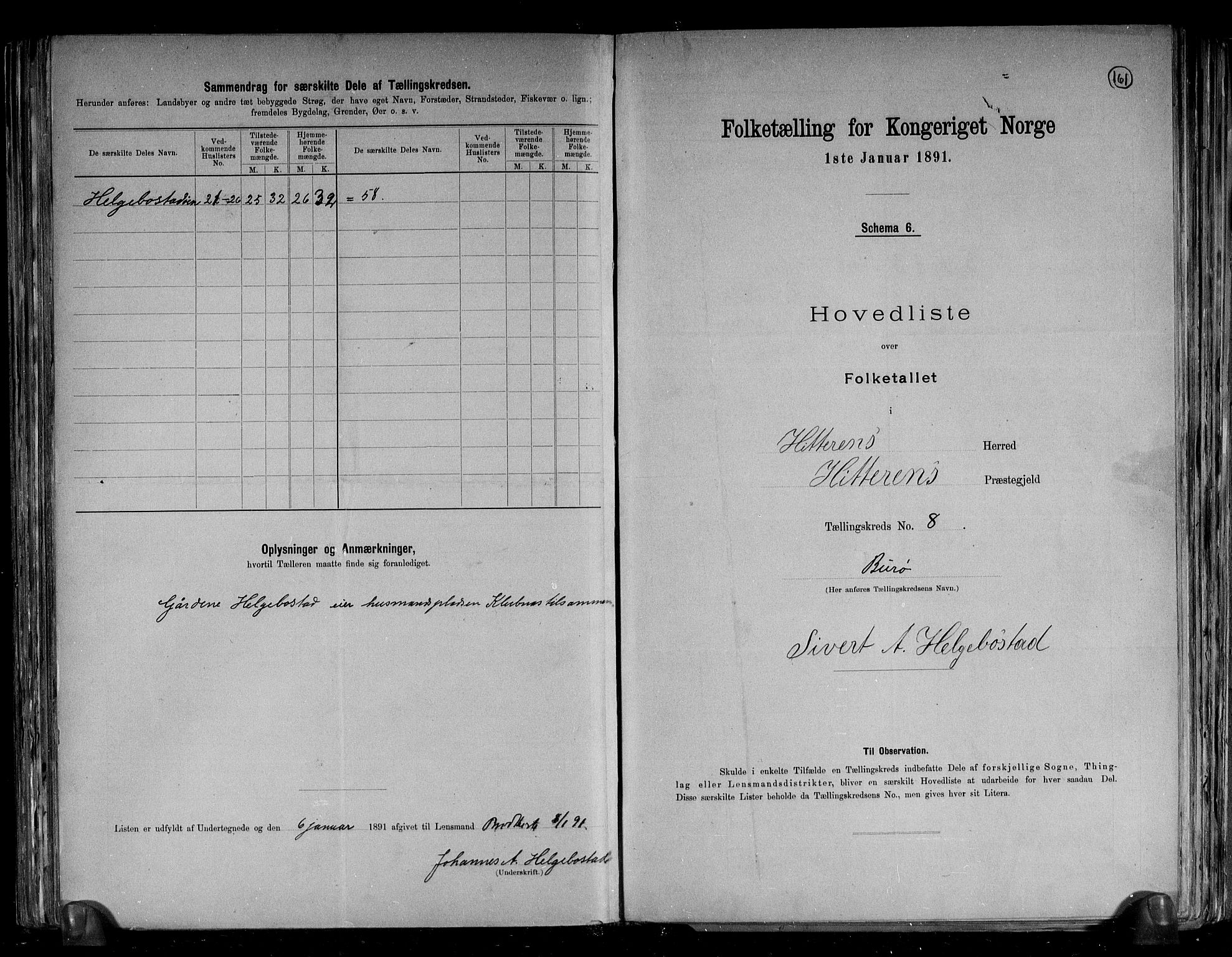 RA, 1891 census for 1617 Hitra, 1891, p. 18