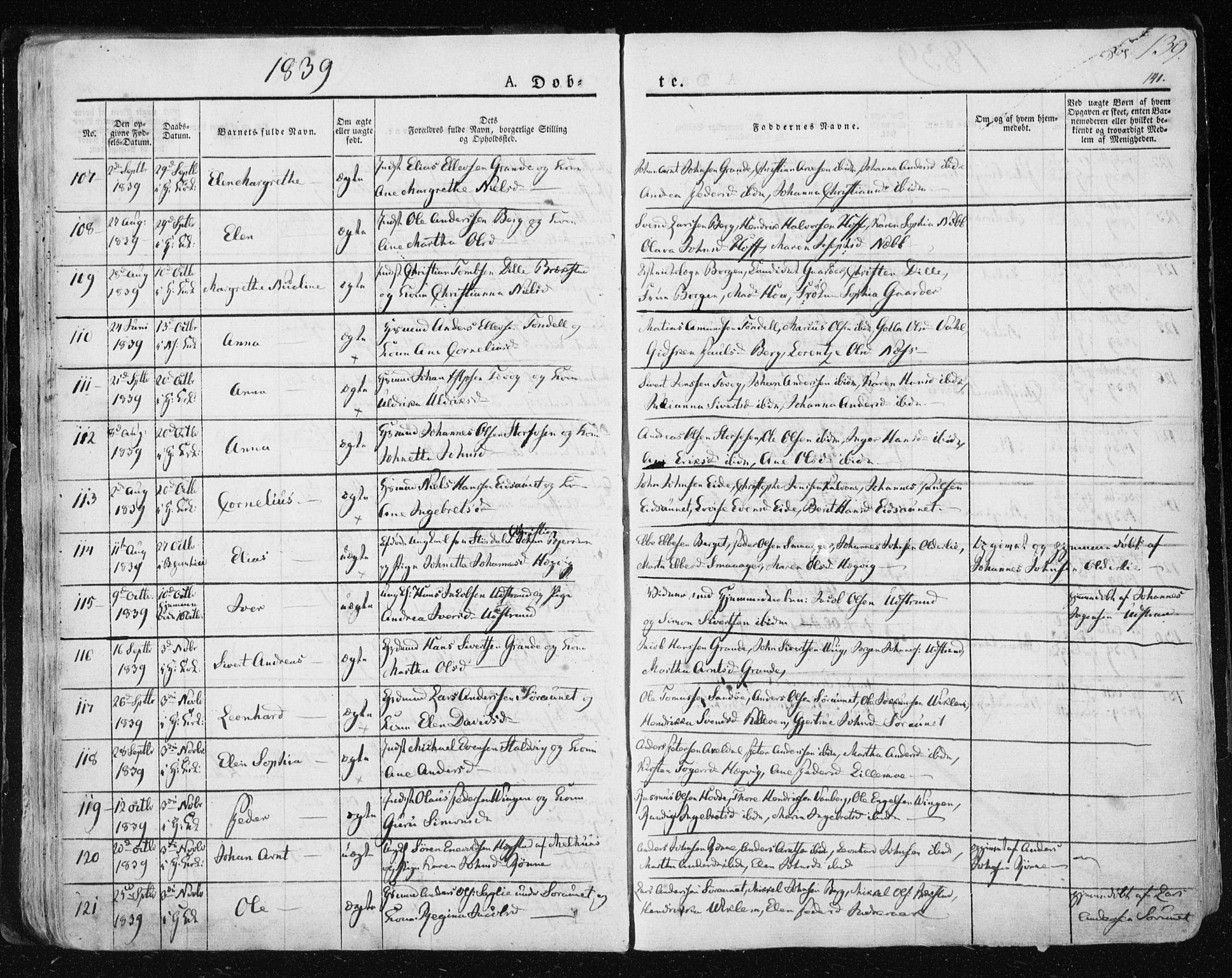 Ministerialprotokoller, klokkerbøker og fødselsregistre - Sør-Trøndelag, SAT/A-1456/659/L0735: Parish register (official) no. 659A05, 1826-1841, p. 139